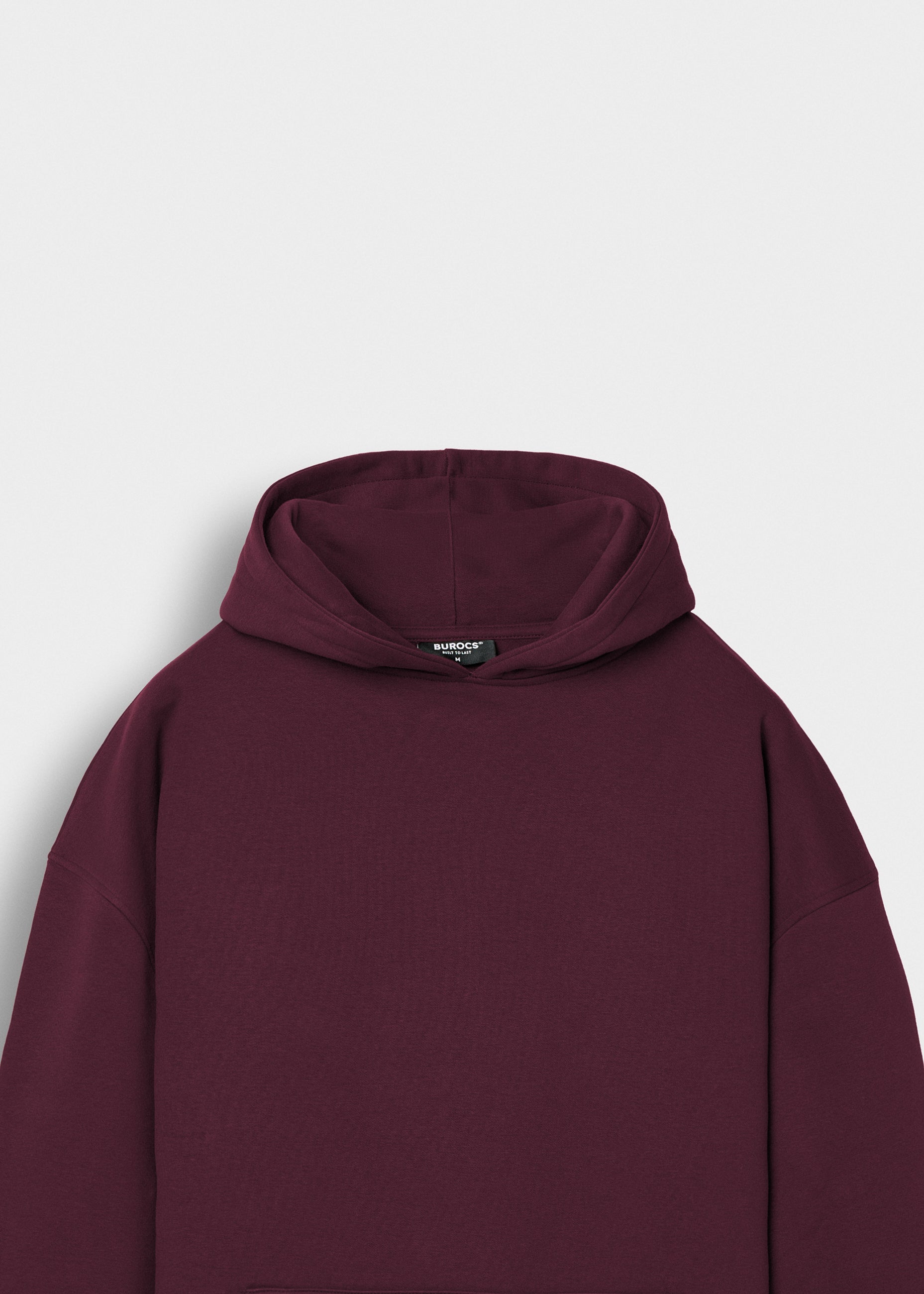 burocs-basic-hoodie-br-1325-kapuzenpullover-burgundy-oversized image 3