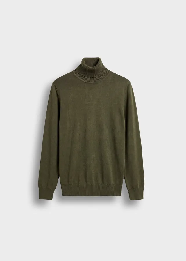 burocs-fine-knit-turtleneck-rollkragen-moss-green image 1