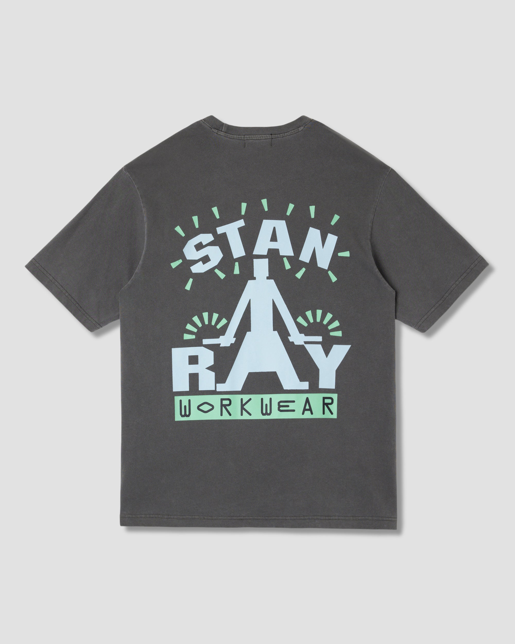 stan-ray-reg-tee-t-shirt-washed-black-logo-220gsm image 2