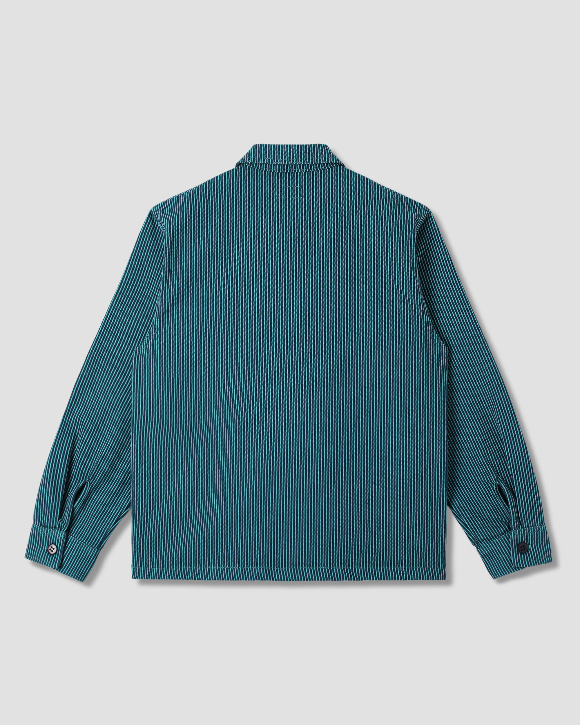 stan-ray-zip-shirt-hemd-blue-teal-hickory-flanell image 3