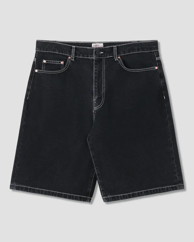 stan-ray-wide-5-short-jeansshorts-stonewashed-black-denim image 1