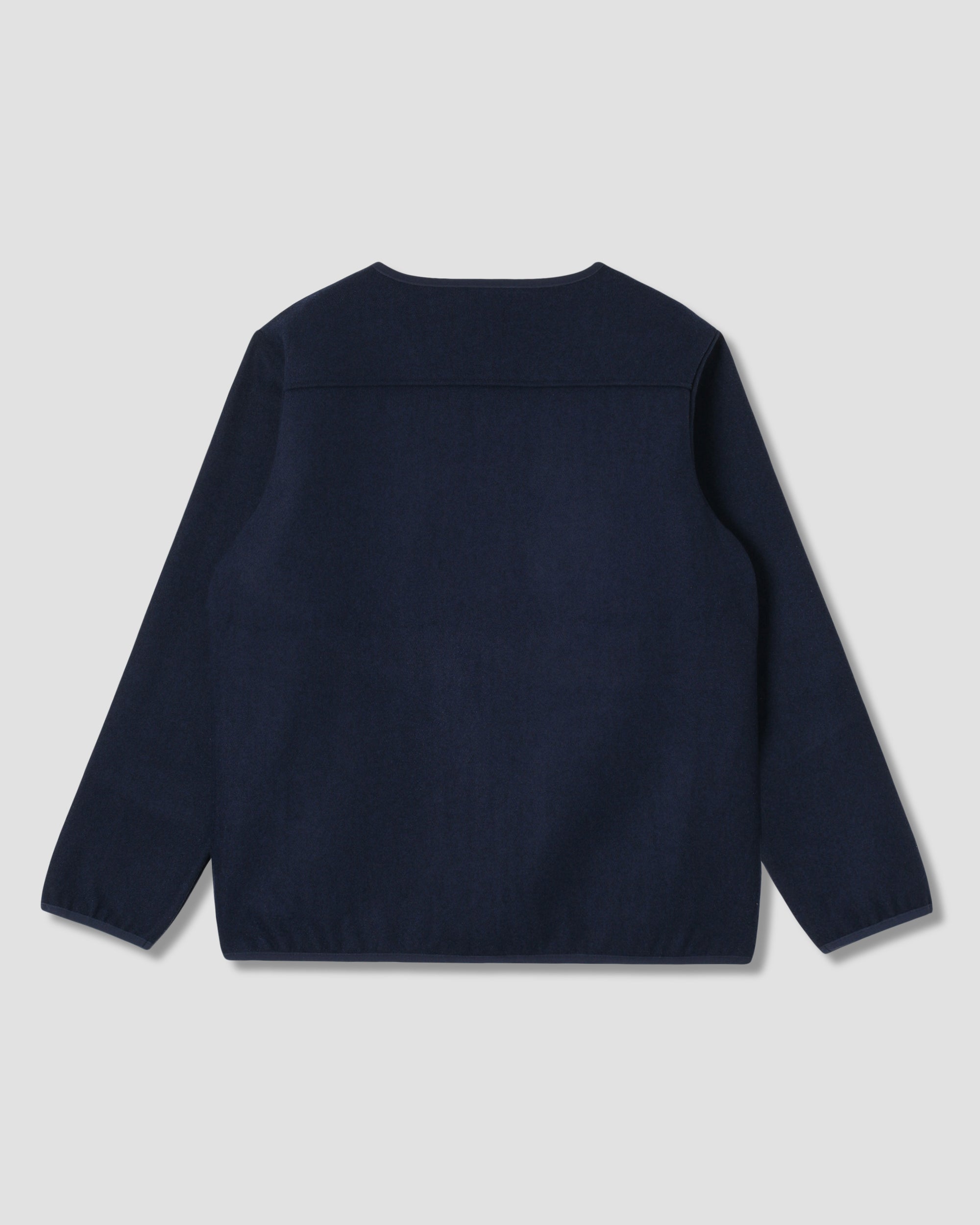 stan-ray-wool-fleece-cardigan-strickjacke-navy-heather-wolle image 3