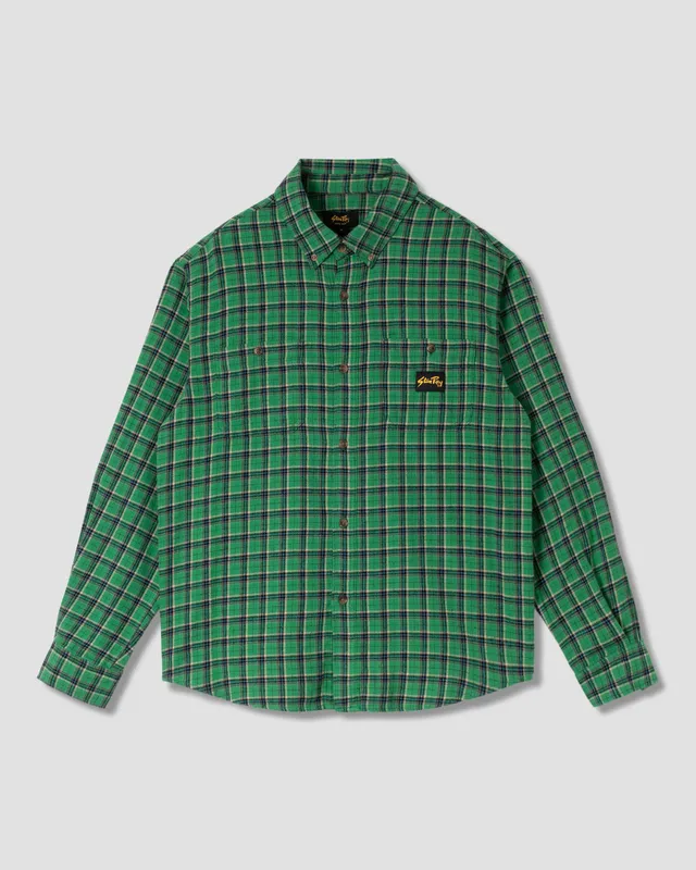 stan-ray-flannel-shirt-flanellhemd-summer-green-plaid-herren image 1