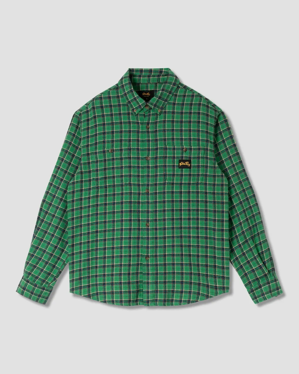 stan-ray-flannel-shirt-flanellhemd-summer-green-plaid-herren image 1