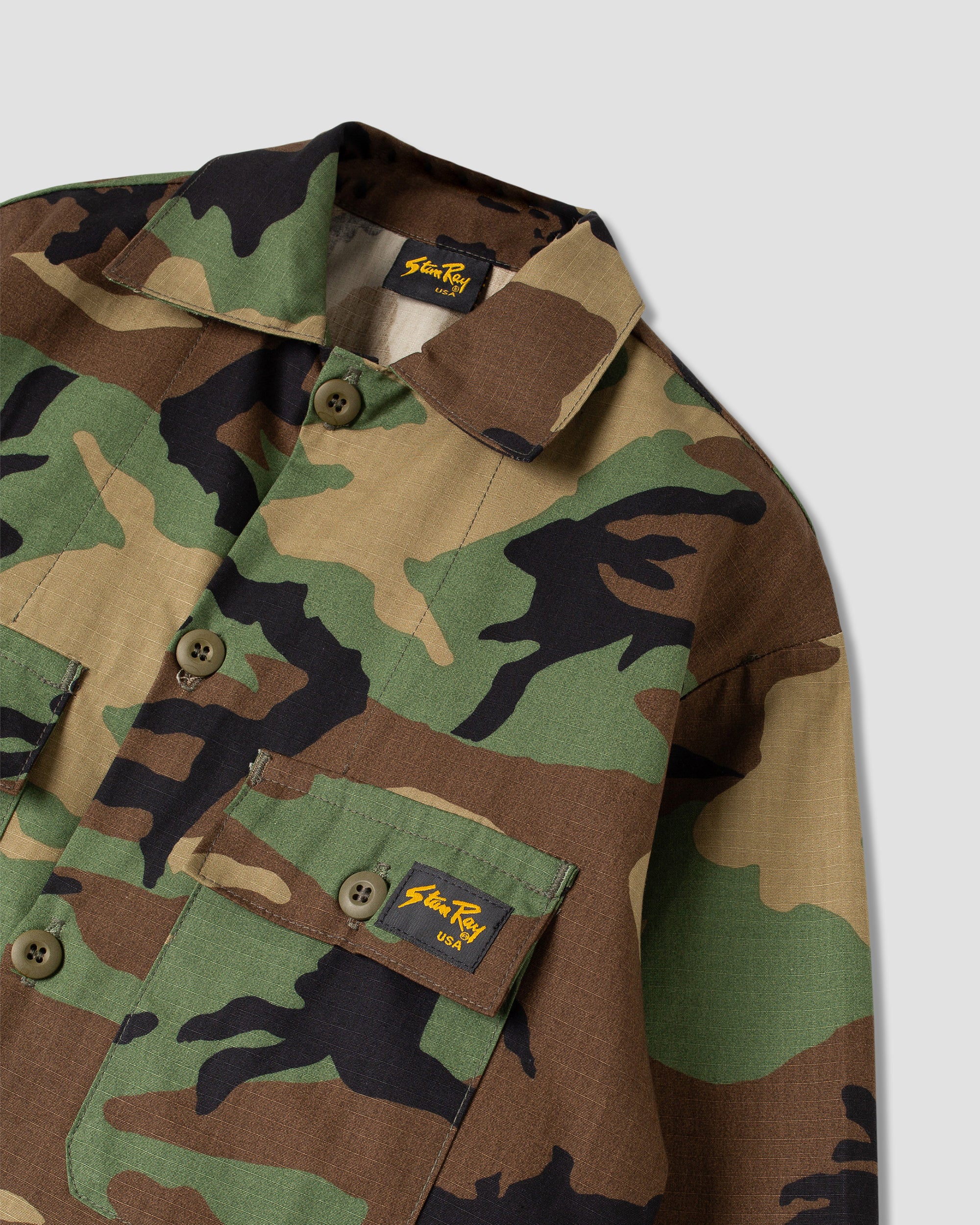 stan-ray-4-pocket-jacket-woodland-camo-baumwolle image 5