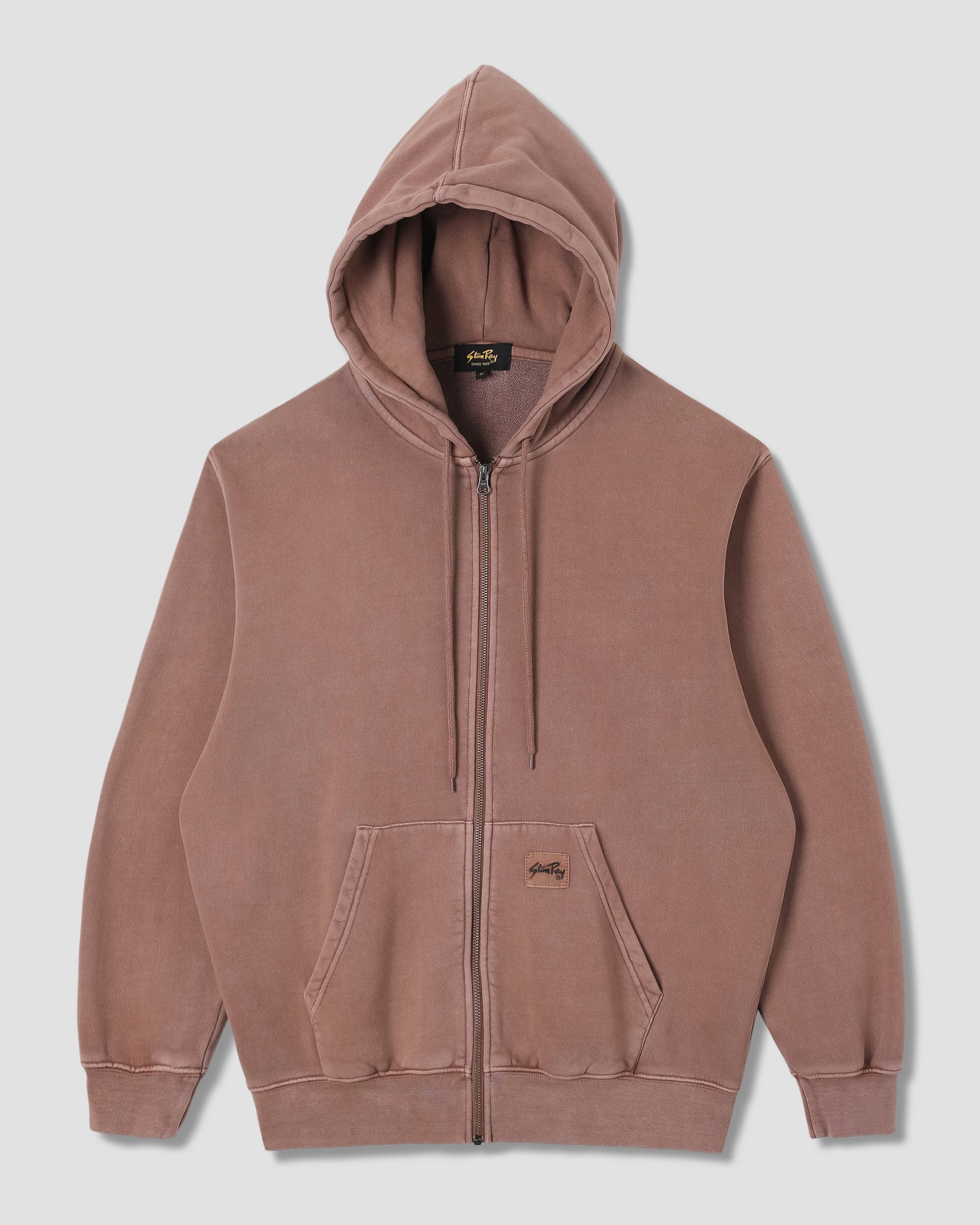 stan-ray-patch-zip-hood-hoodie-washed-acorn-baumwolle image 1