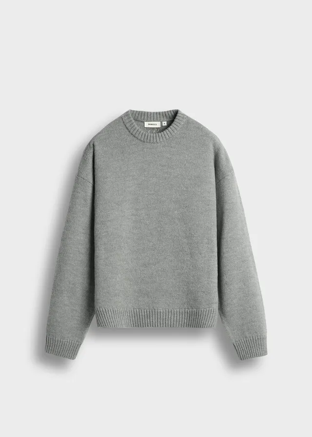burocs-knitwear-knit-crewneck-sweater-pullover-grey image 1