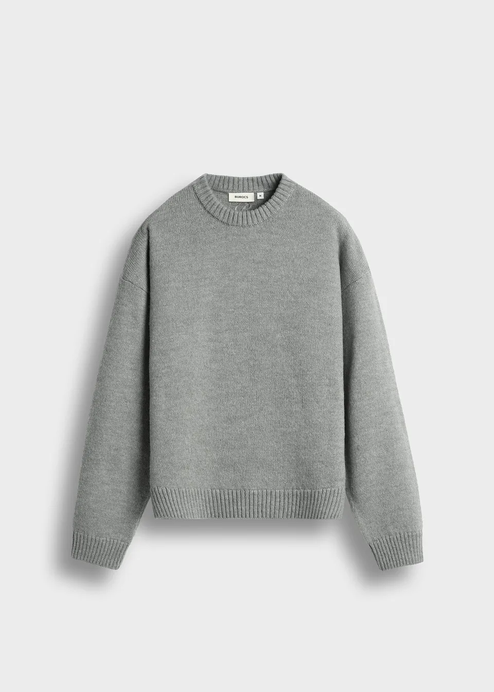 burocs-knitwear-knit-crewneck-sweater-pullover-grey image 1