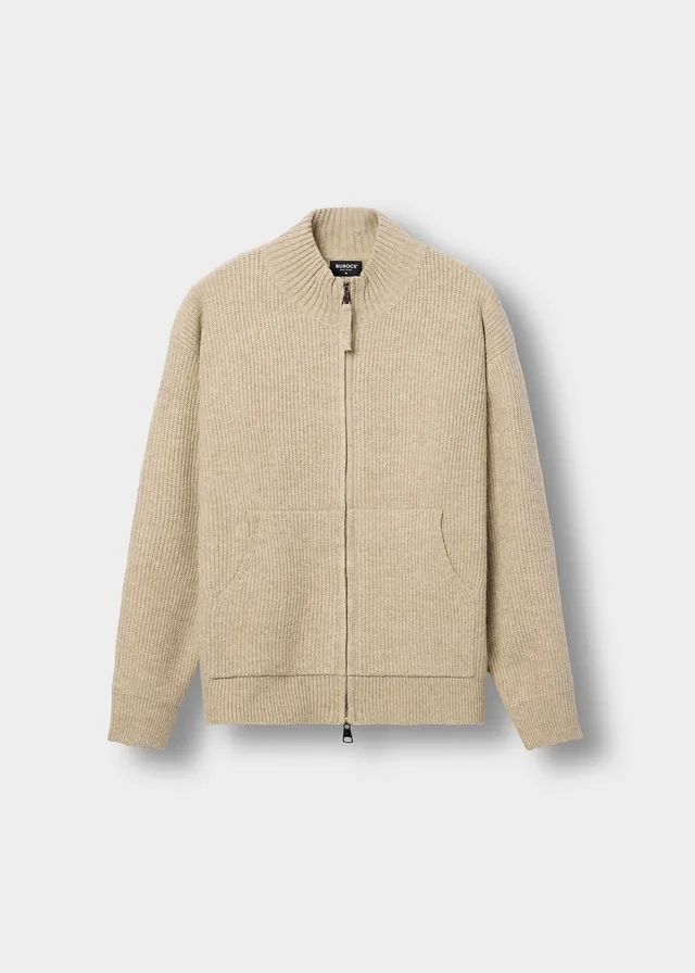 burocs-sweater-kangaroo-zip-cardigan-beige-wolle image 1