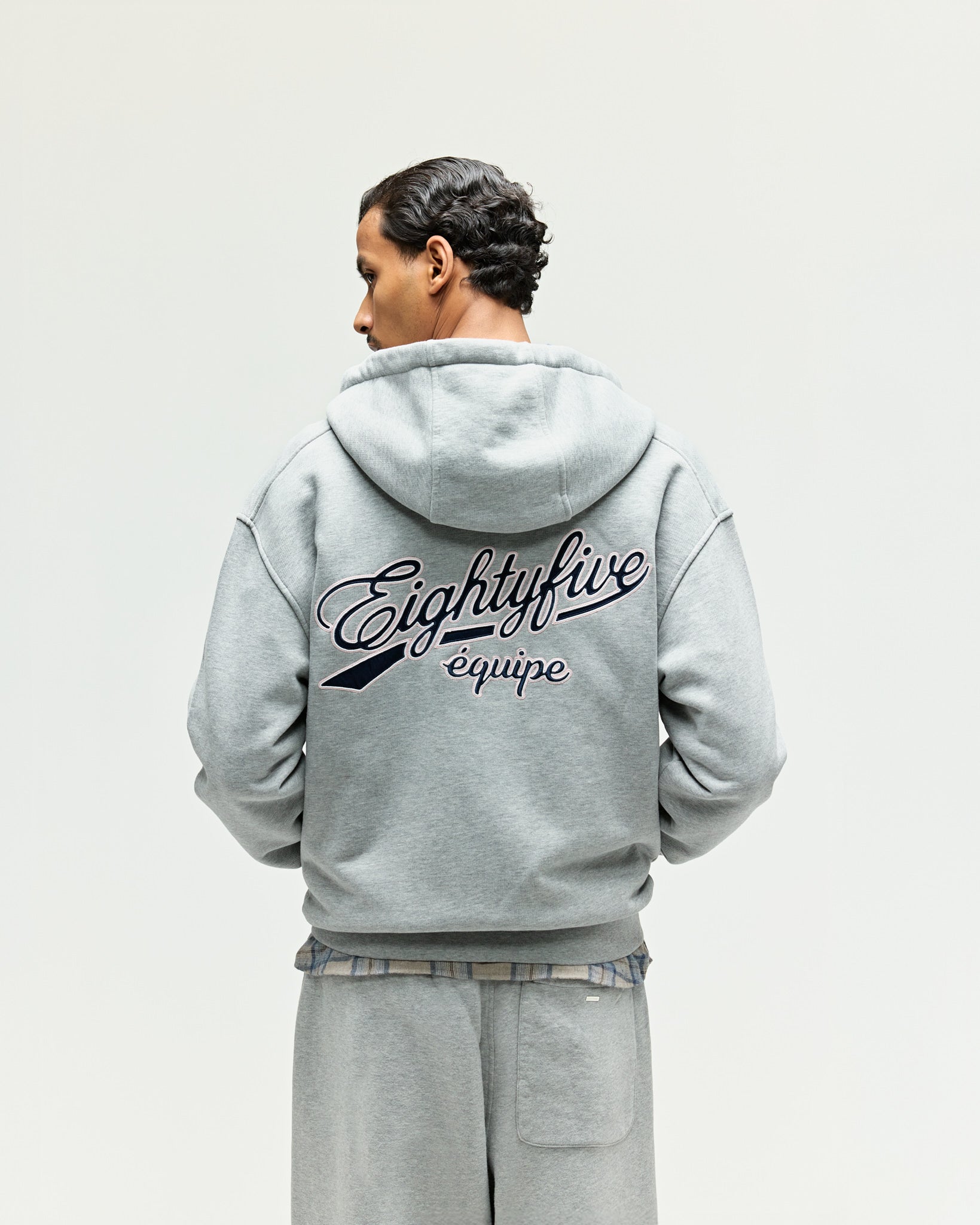 eightyfive-embroidered-zip-hoodie-sporty-grey-490gsm image 3