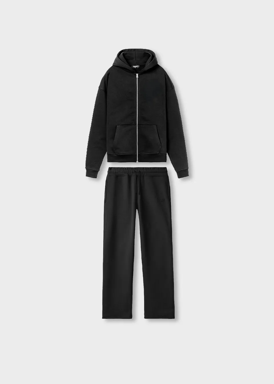 burocs-bundles-tracksuit-set-trainingsanzug-black-2-teilig image 1
