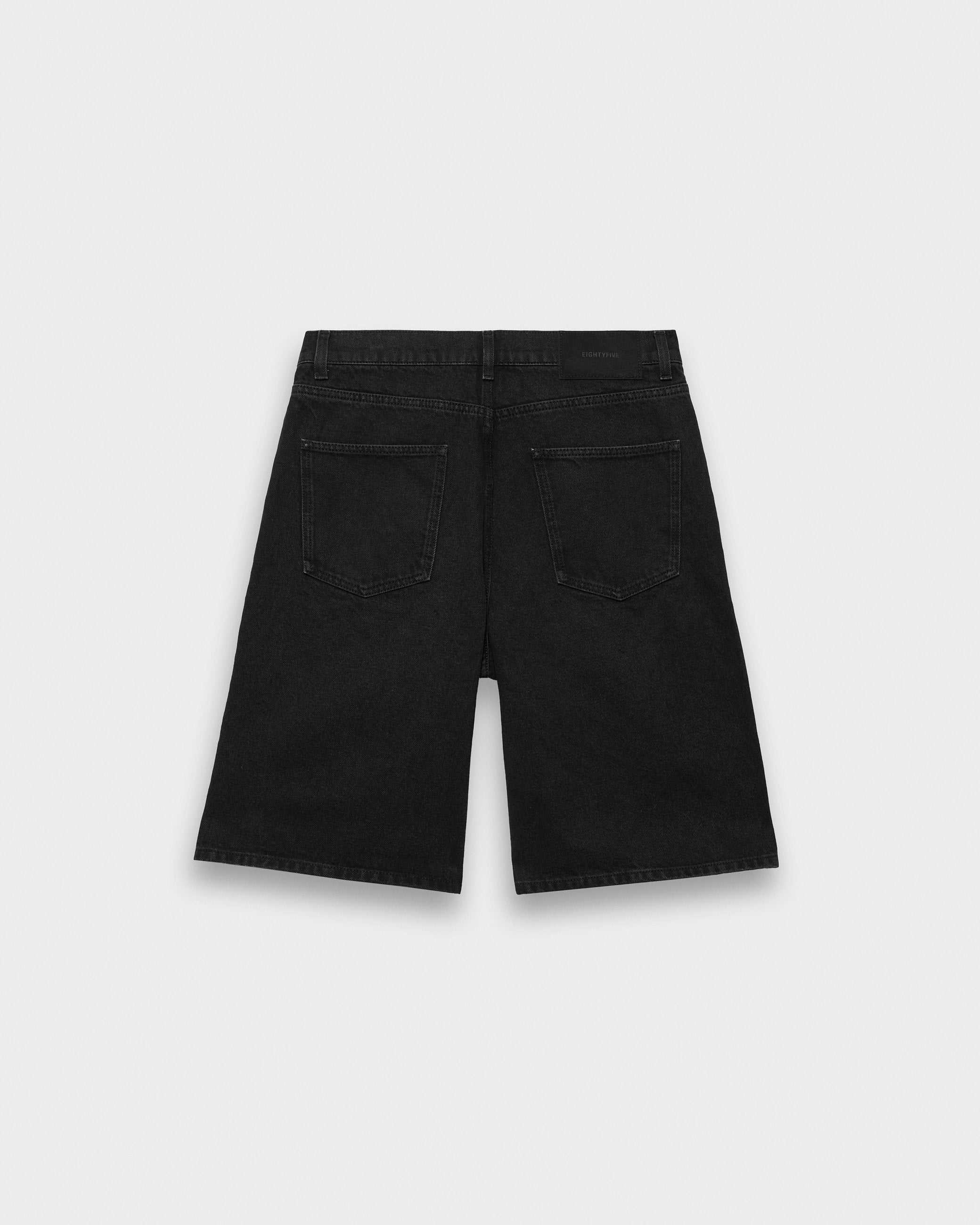 eightyfive-distressed-baggy-jorts-denim-shorts-black-washed image 2