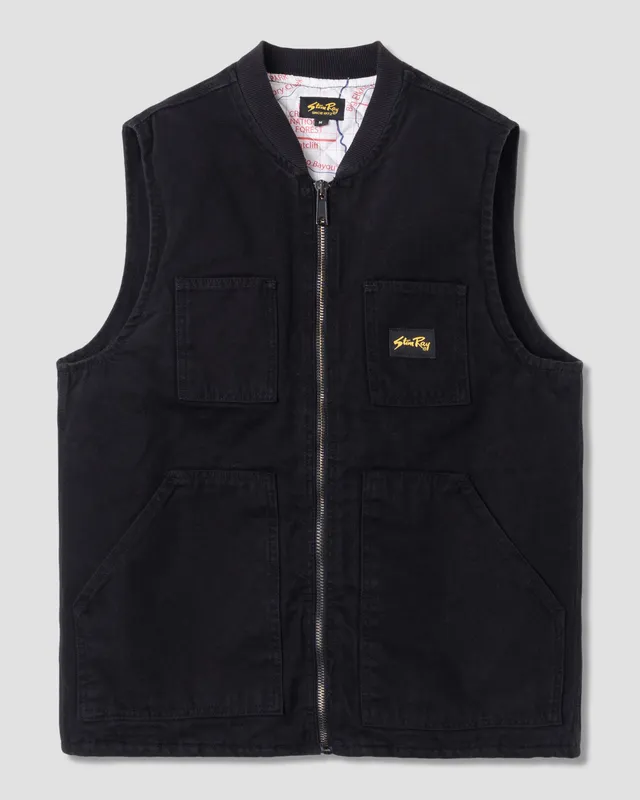 stan-ray-jackets-pork-chop-vest-weste-washed-black-gef-ttert image 1