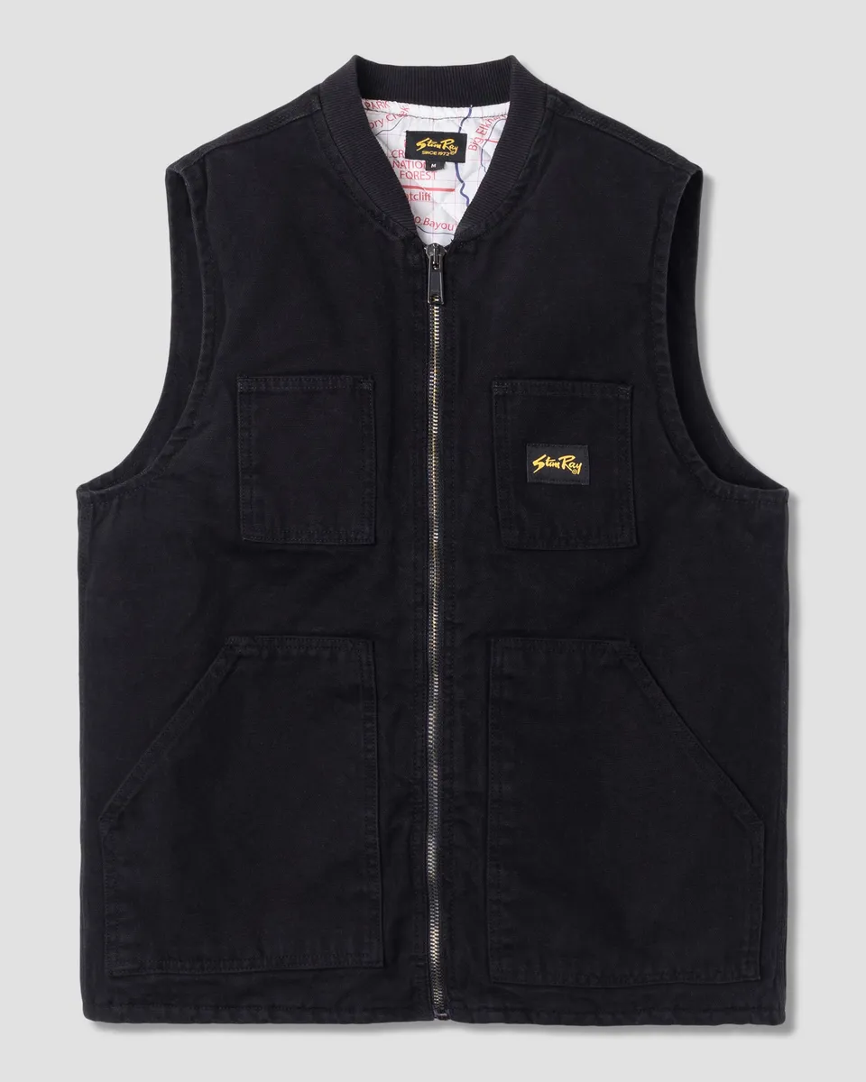 stan-ray-jackets-pork-chop-vest-weste-washed-black-gef-ttert image 1