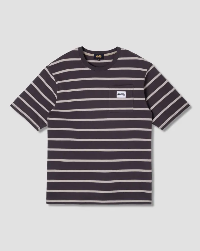 stan-ray-stripe-tee-raven-eucalyptus-gestreiftes-t-shirt image 1