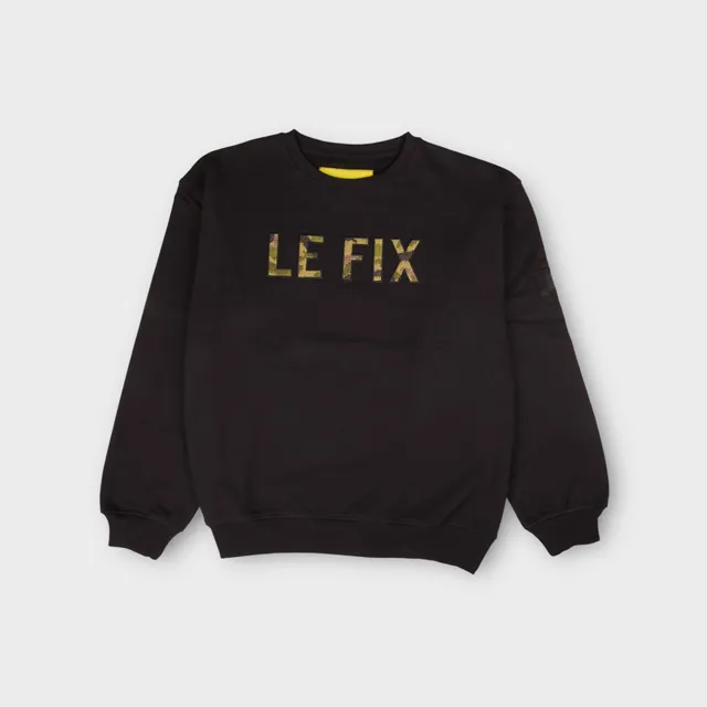 le-fix-wave-crewneck-schwarz-100-baumwolle image 1
