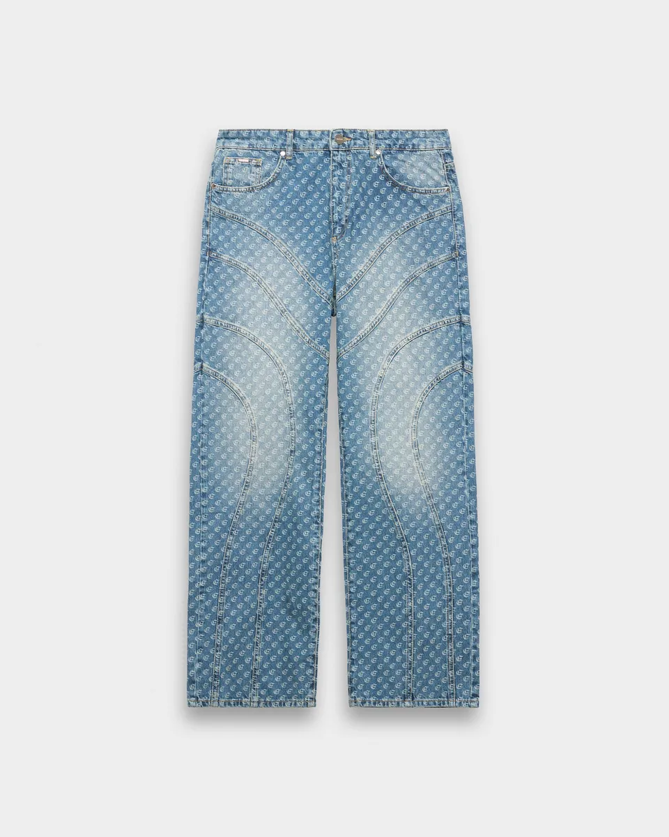 eightyfive-monogram-loose-denim-jeans-aqua-blue-weit image 1