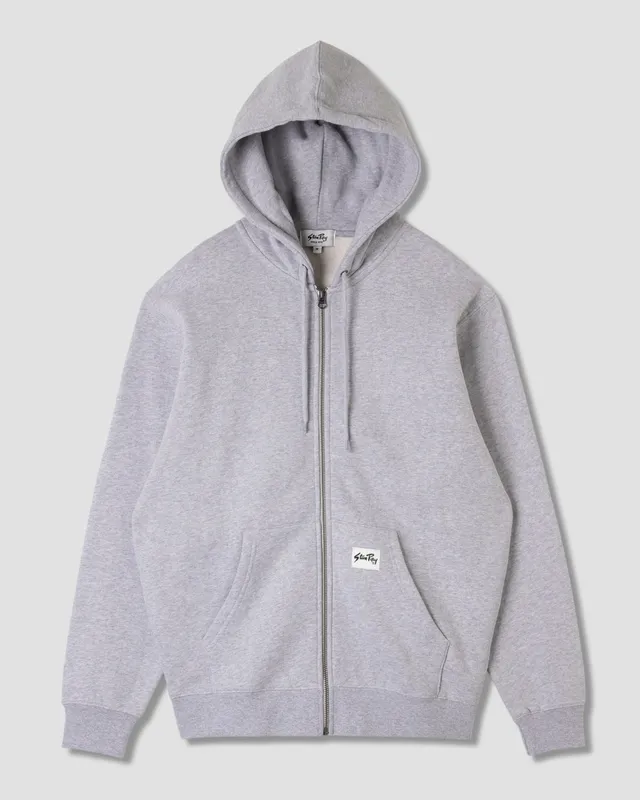 stan-ray-patch-zip-hood-hoodie-grey-heather-baumwolle image 1