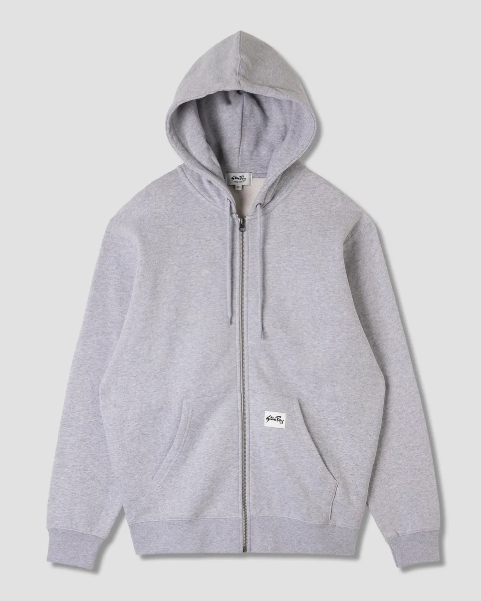stan-ray-patch-zip-hood-hoodie-grey-heather-baumwolle image 1
