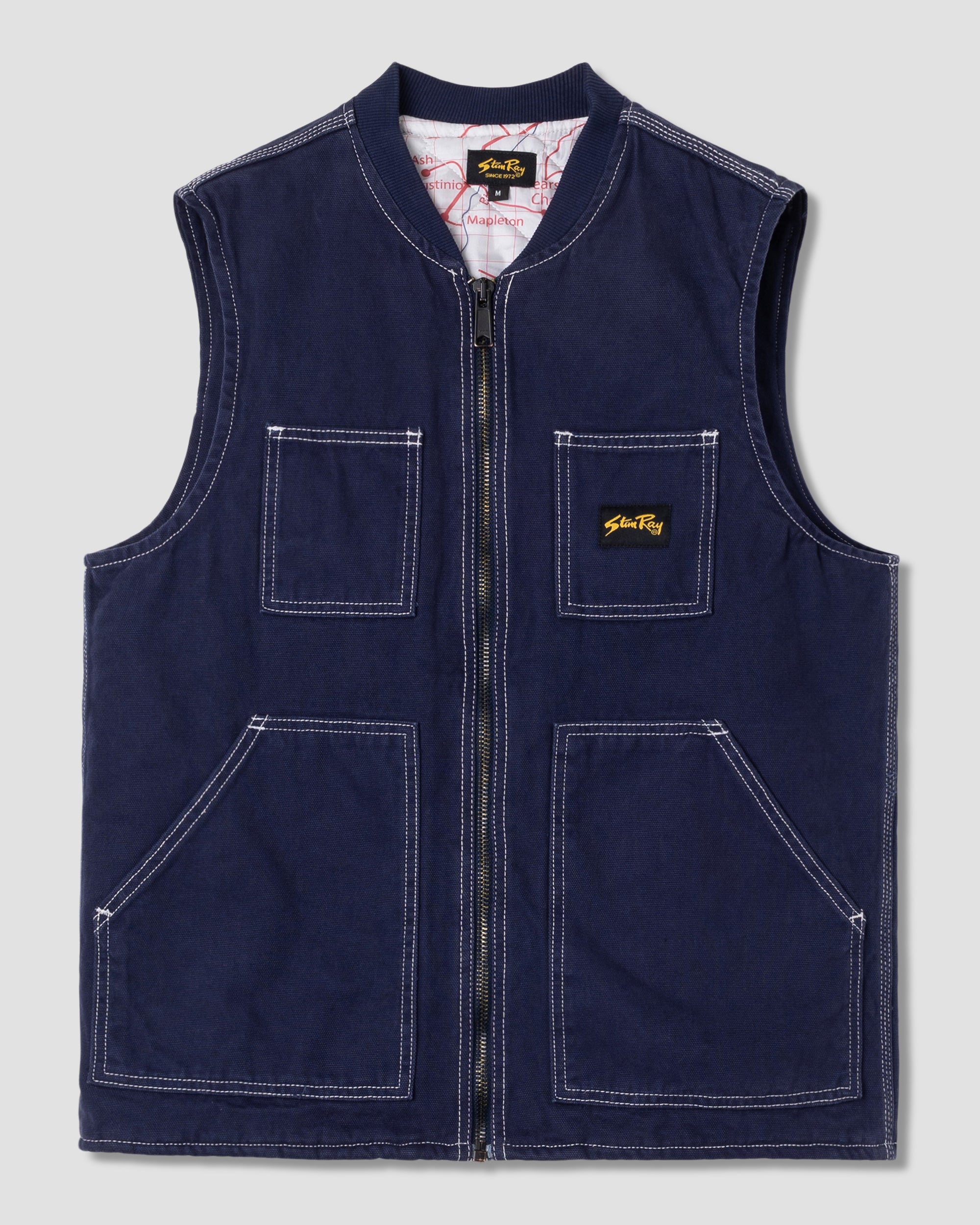 stan-ray-pork-chop-vest-washed-navy-weste-herren-wattiert image 1
