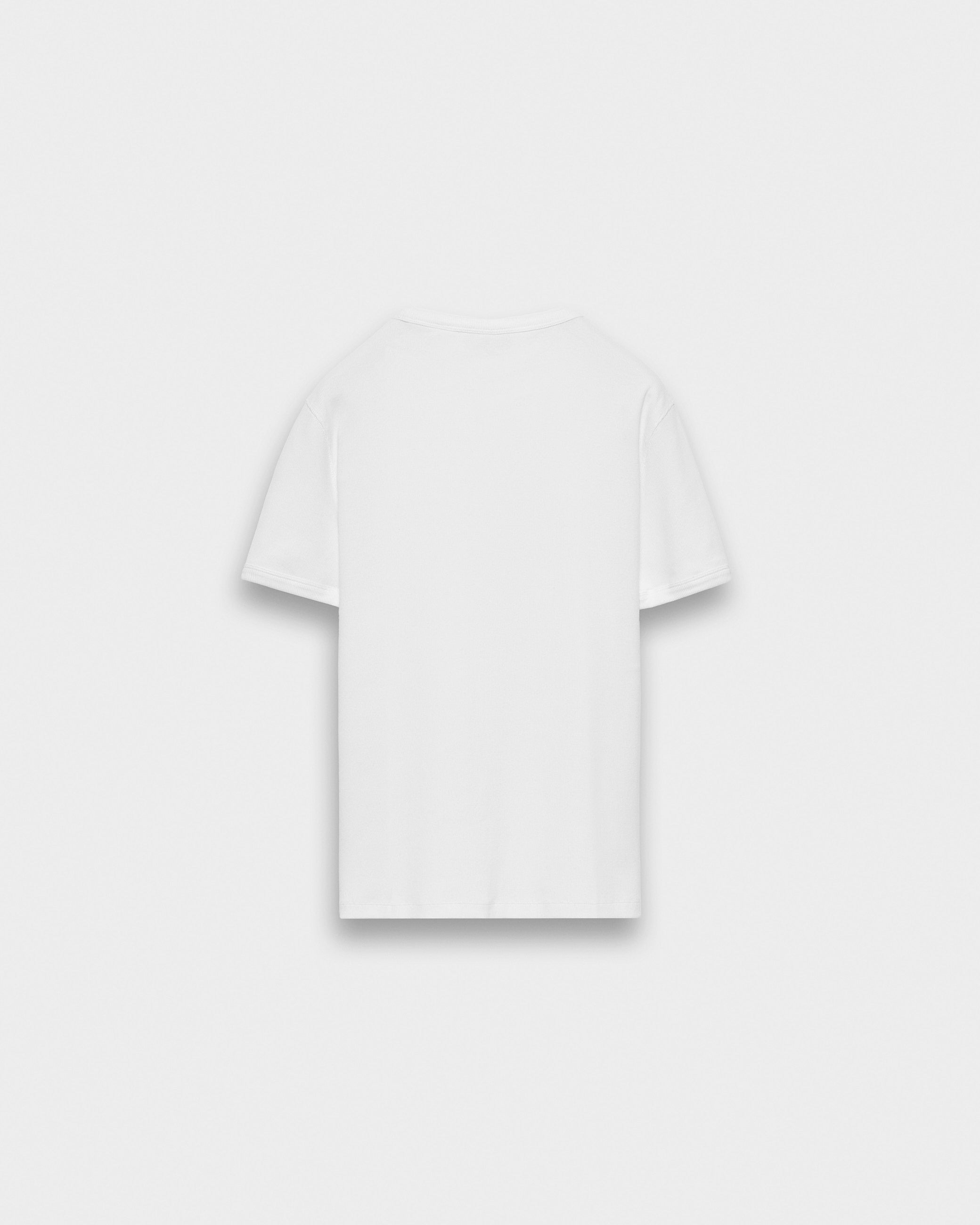 eightyfive-signature-t-shirt-herren-slim-fit-wei-baumwolle image 2