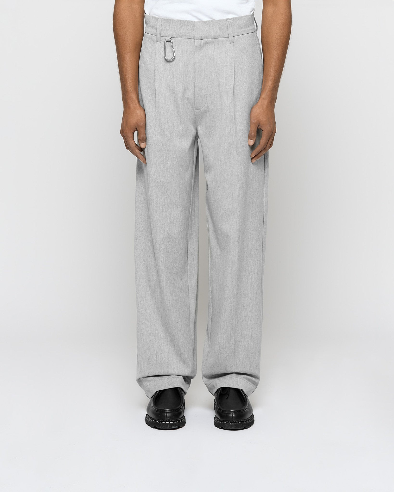 eightyfive-bottoms-pleated-baggy-tailored-pants-hose-grey-w32 image 2