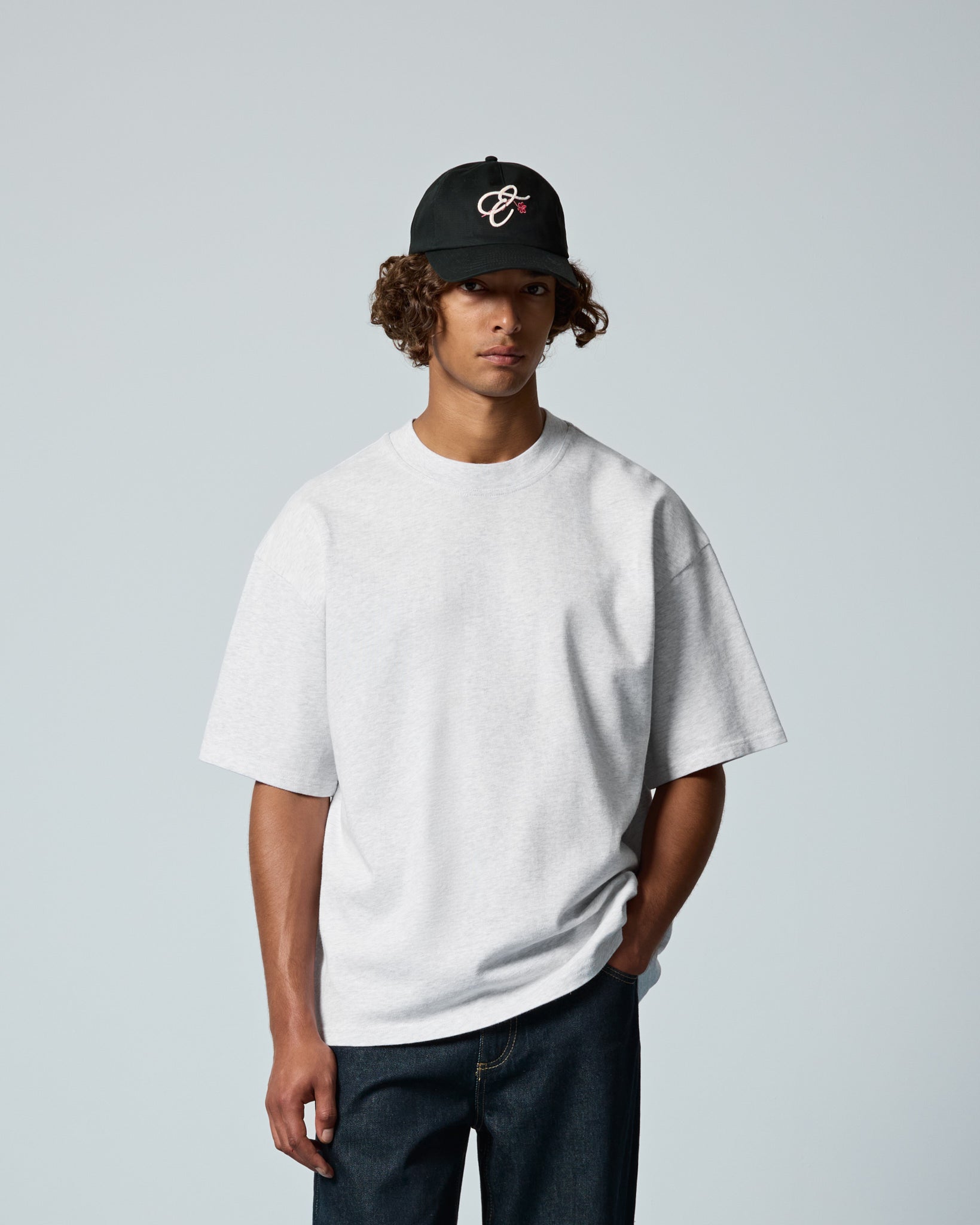 eightyfive-signature-t-shirt-ash-grey-oversized-baumwolle image 3