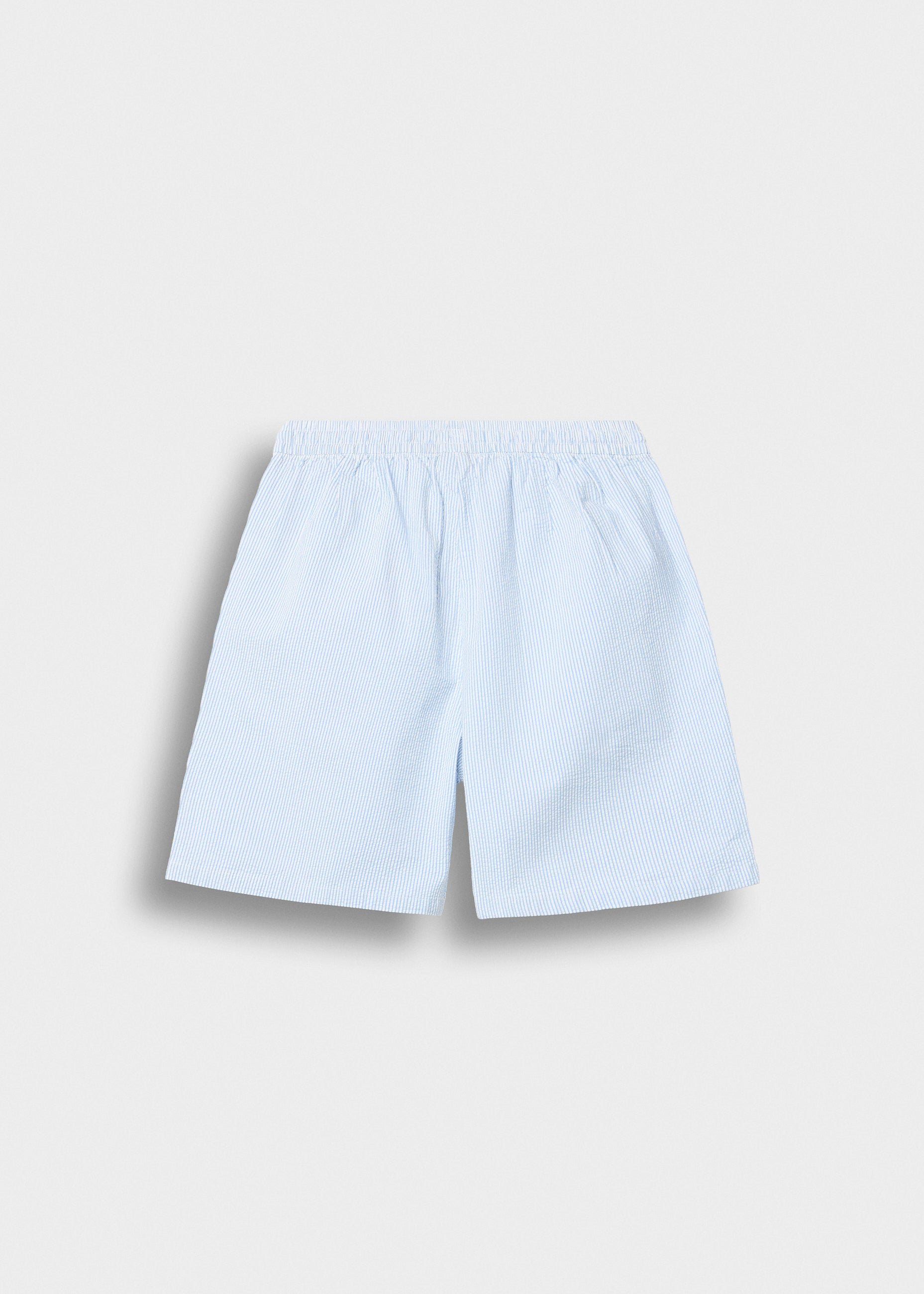 burocs-striped-seersucker-shorts-kurze-hose-blue-baumwolle image 2
