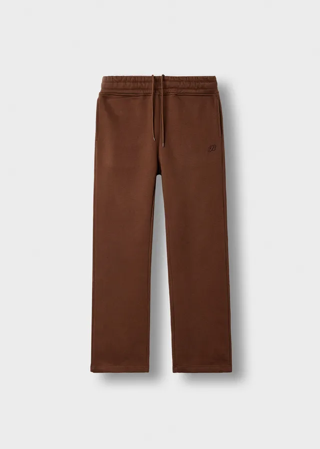 burocs-wide-leg-sweatpants-chocolate-brown-baumwolle image 1