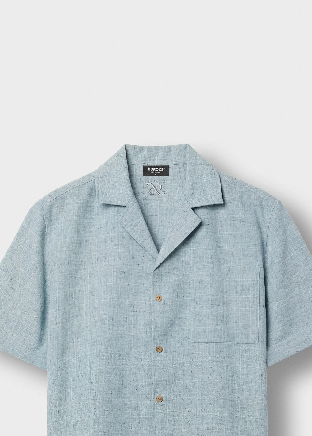 burocs-melange-yarn-shirt-blue-oversize-polyester image 3