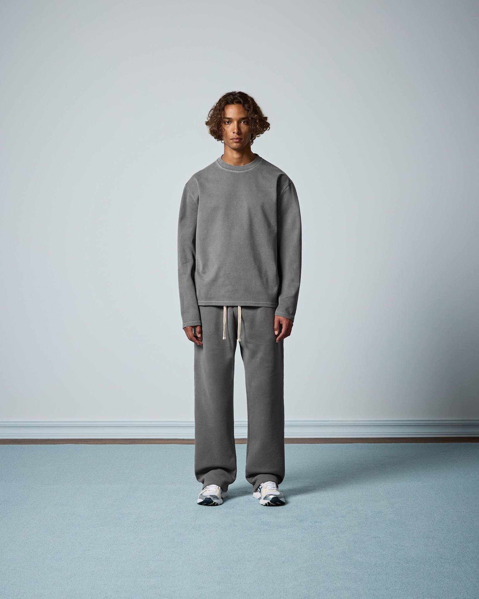 eightyfive-signature-wide-sweatpants-grey-baumwolle image 4