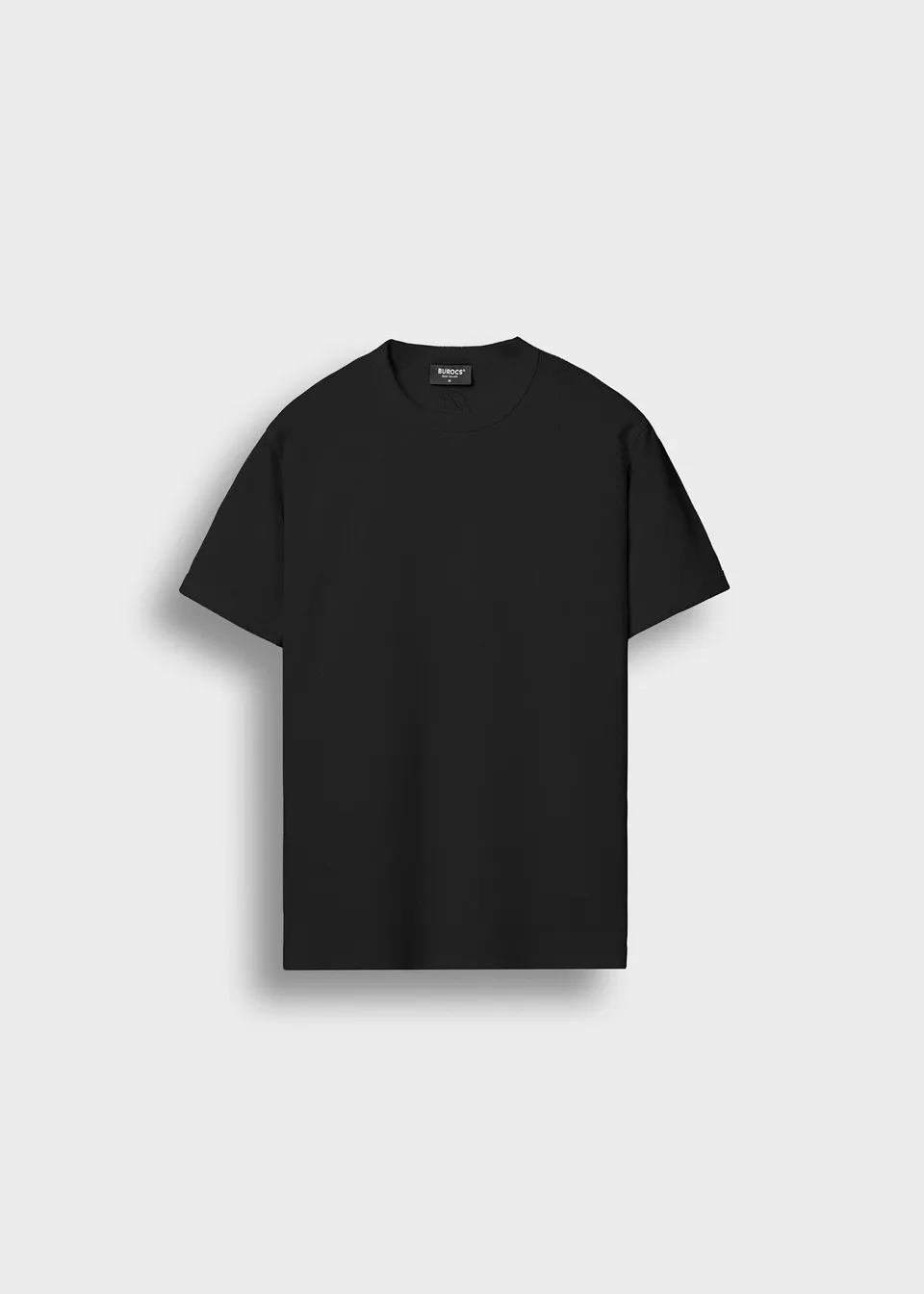 burocs-slim-rib-t-shirt-herren-schwarz-slim-fit-baumwolle image 1