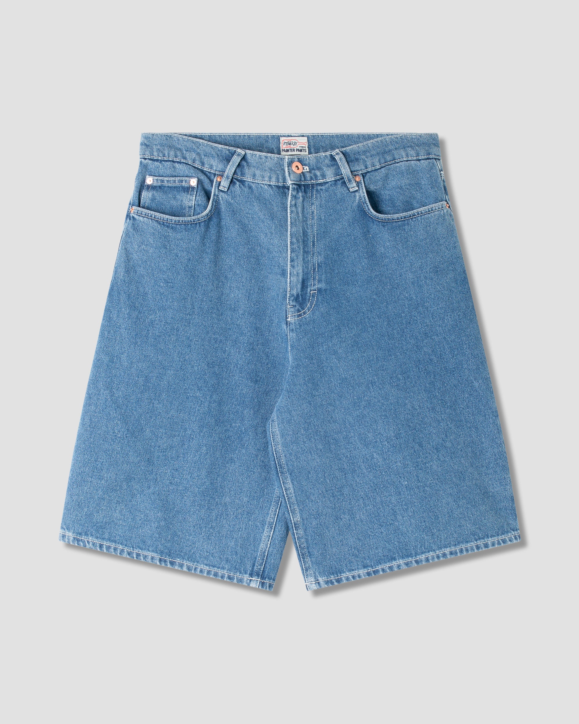 stan-ray-wide-5-short-shorts-mid-stone-denim image 1