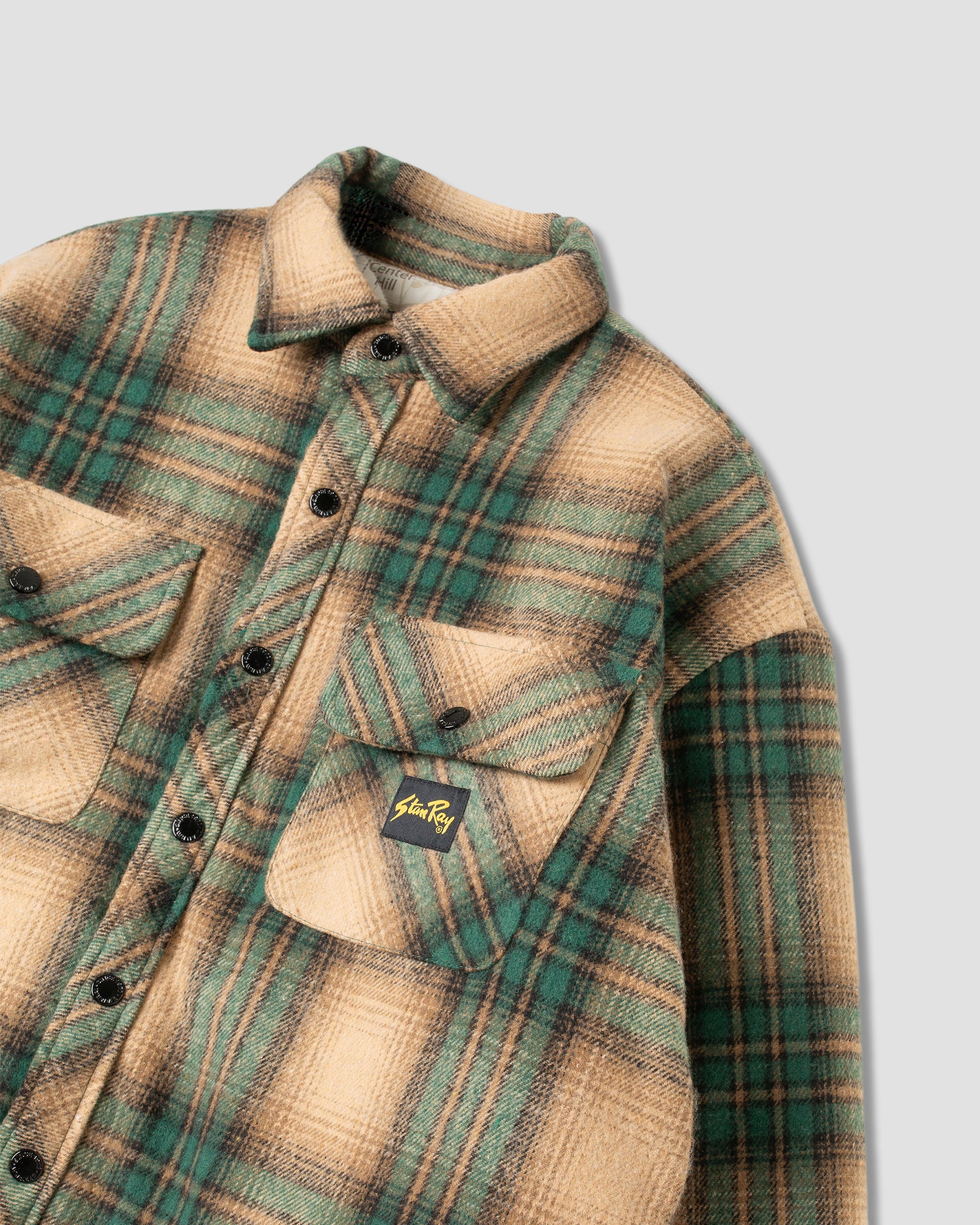 stan-ray-quilted-plaid-overshirt-jacke-olive-plaid image 6
