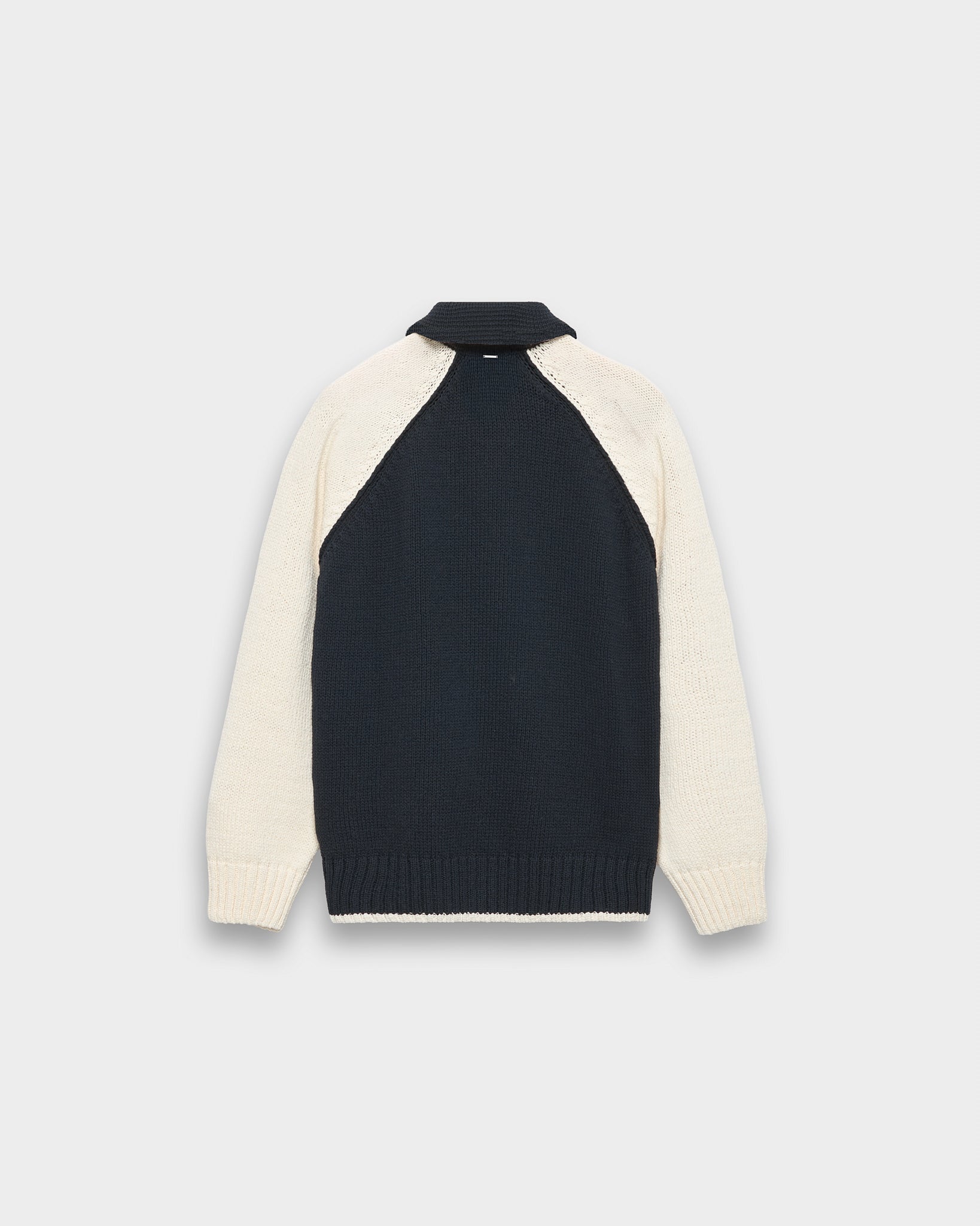 eightyfive-cable-knit-trainer-jacket-jacke-navy image 2