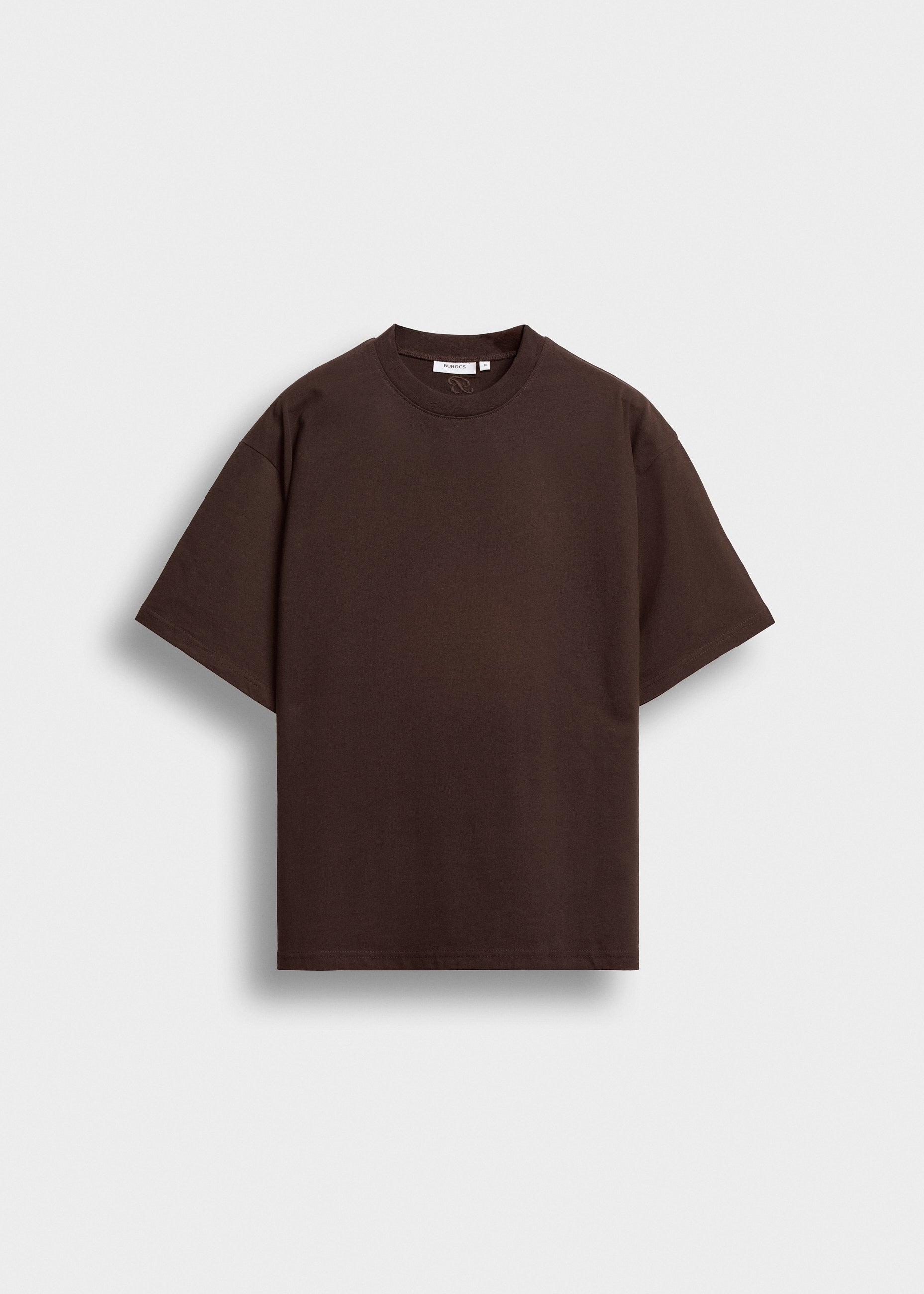 burocs-t-shirts-oversize-t-shirt-dark-chocolate-stickerei image 1