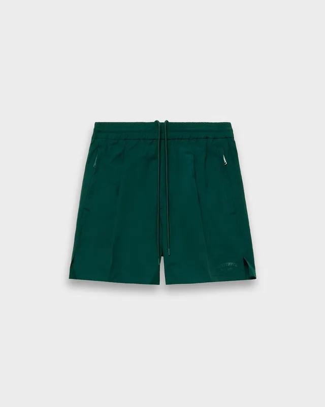 eightyfive-bottoms-nylon-track-shorts-kurze-hose-pine-green image 1