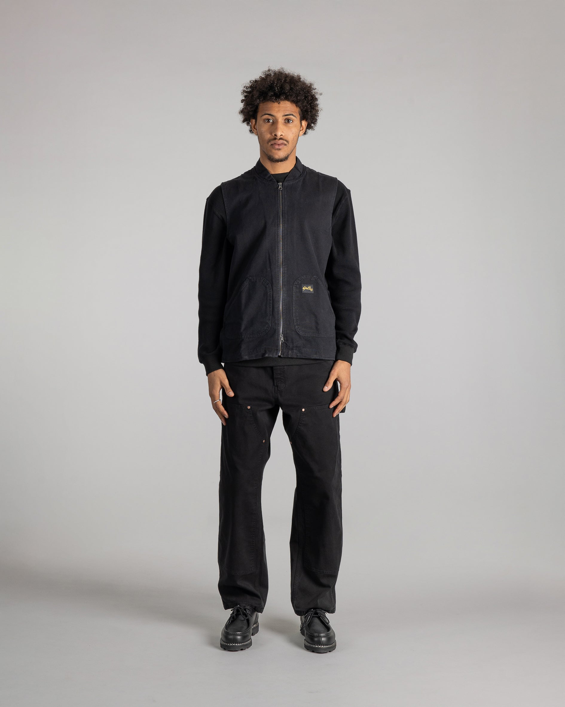 stan-ray-work-vest-weste-washed-black-canvas image 3
