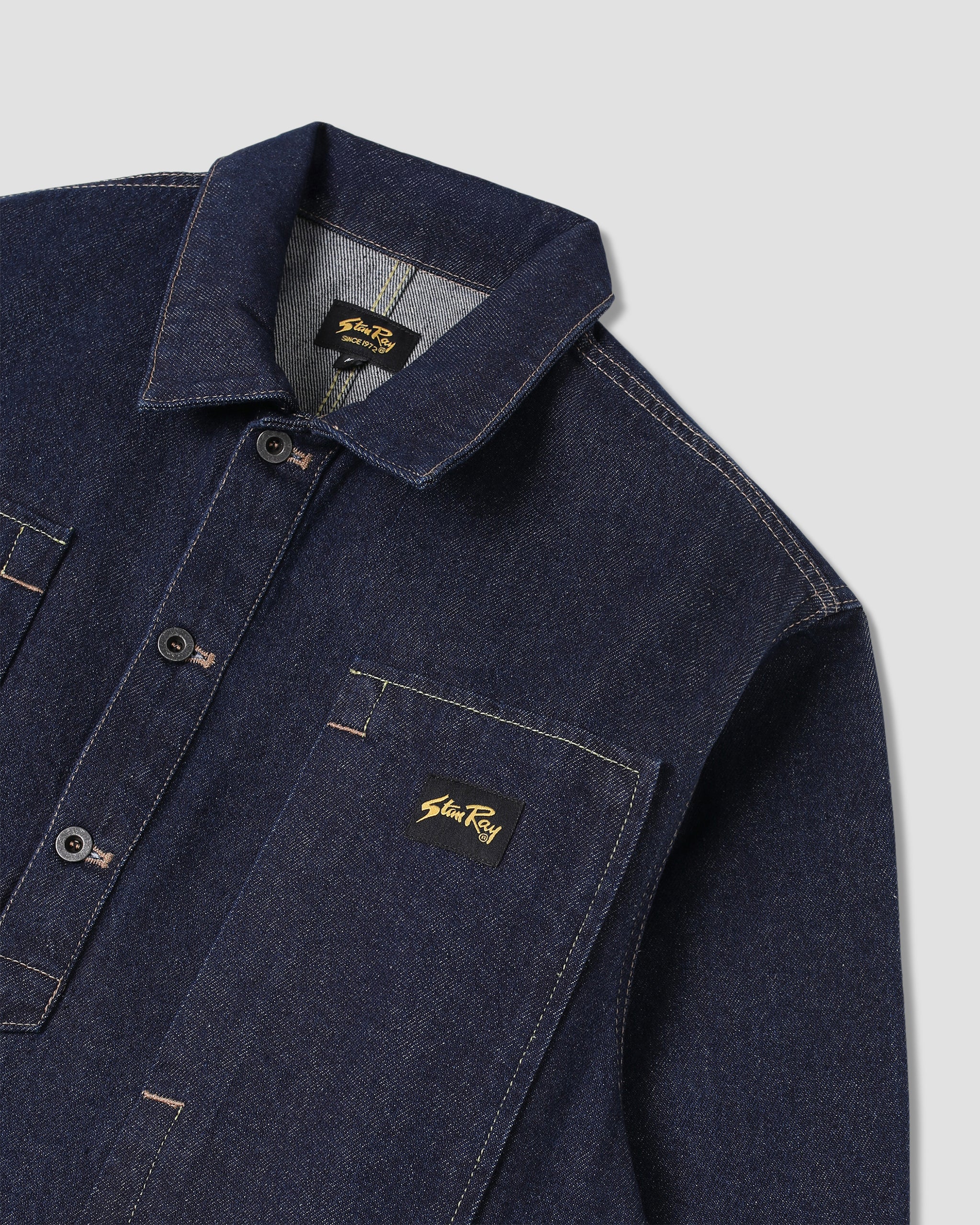 stan-ray-painters-pop-over-shirt-single-rinse-denimhemd image 6