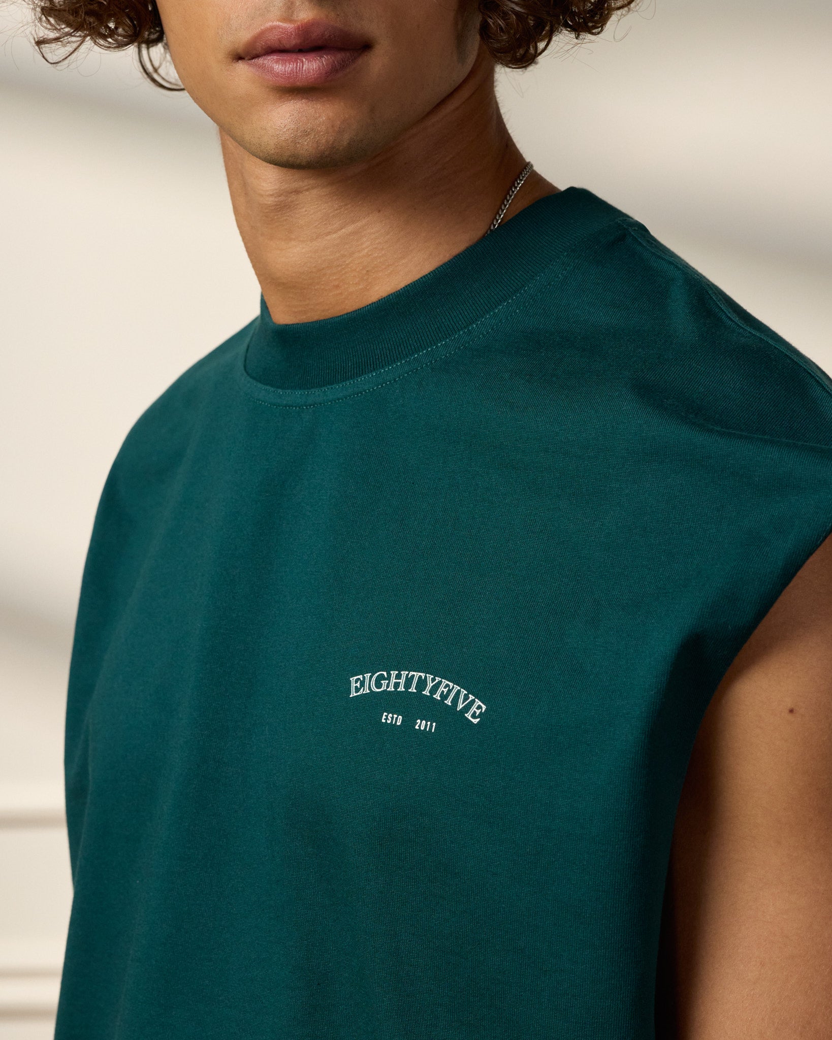 eightyfive-loose-tanktop-pine-green-oversized-baumwolle image 7