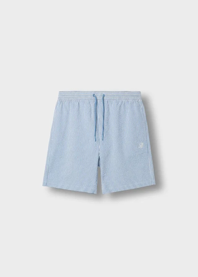 burocs-shorts-seersucker-badeshorts-baby-blue-polyester image 1