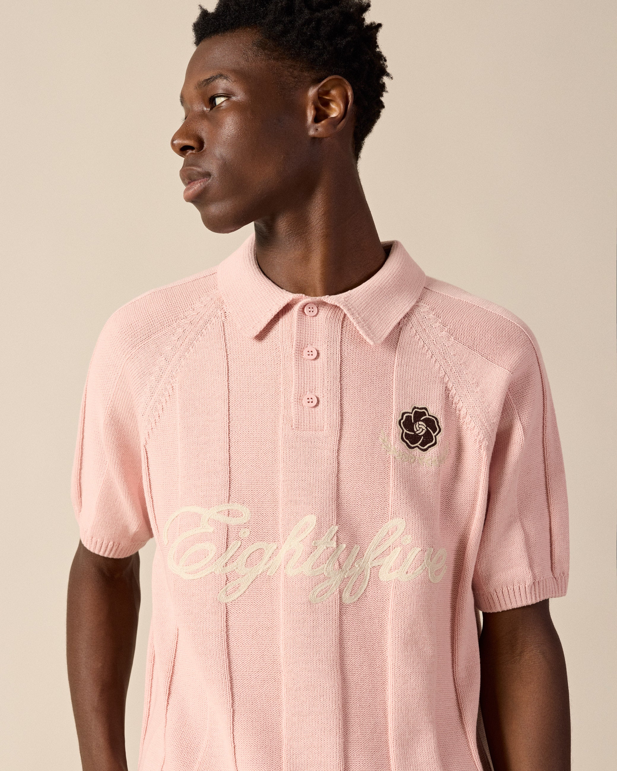 eightyfive-football-polo-shirt-dusty-rose-baumwolle image 6