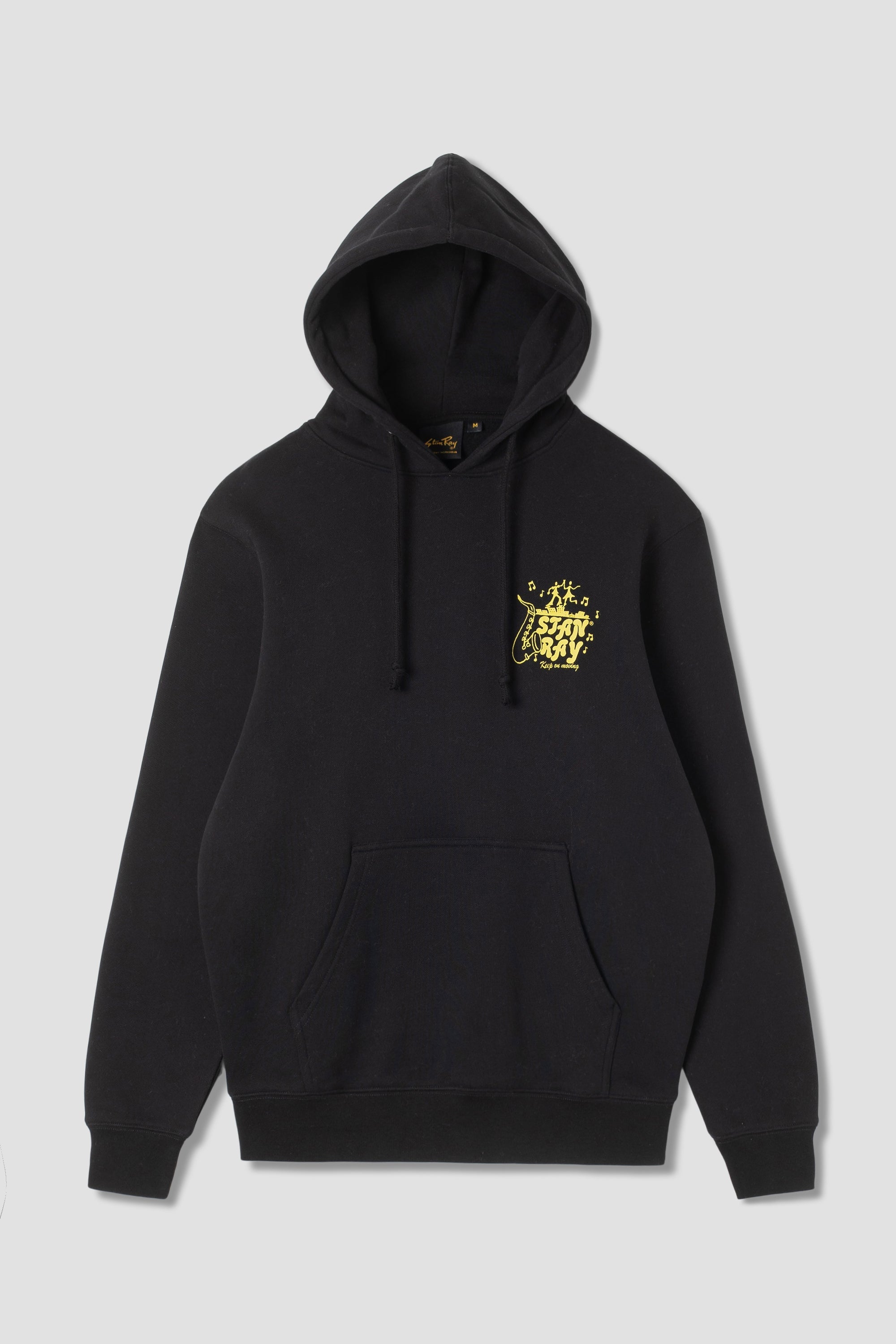 stan-ray-movin-hood-hoodie-schwarz-baumwolle image 1