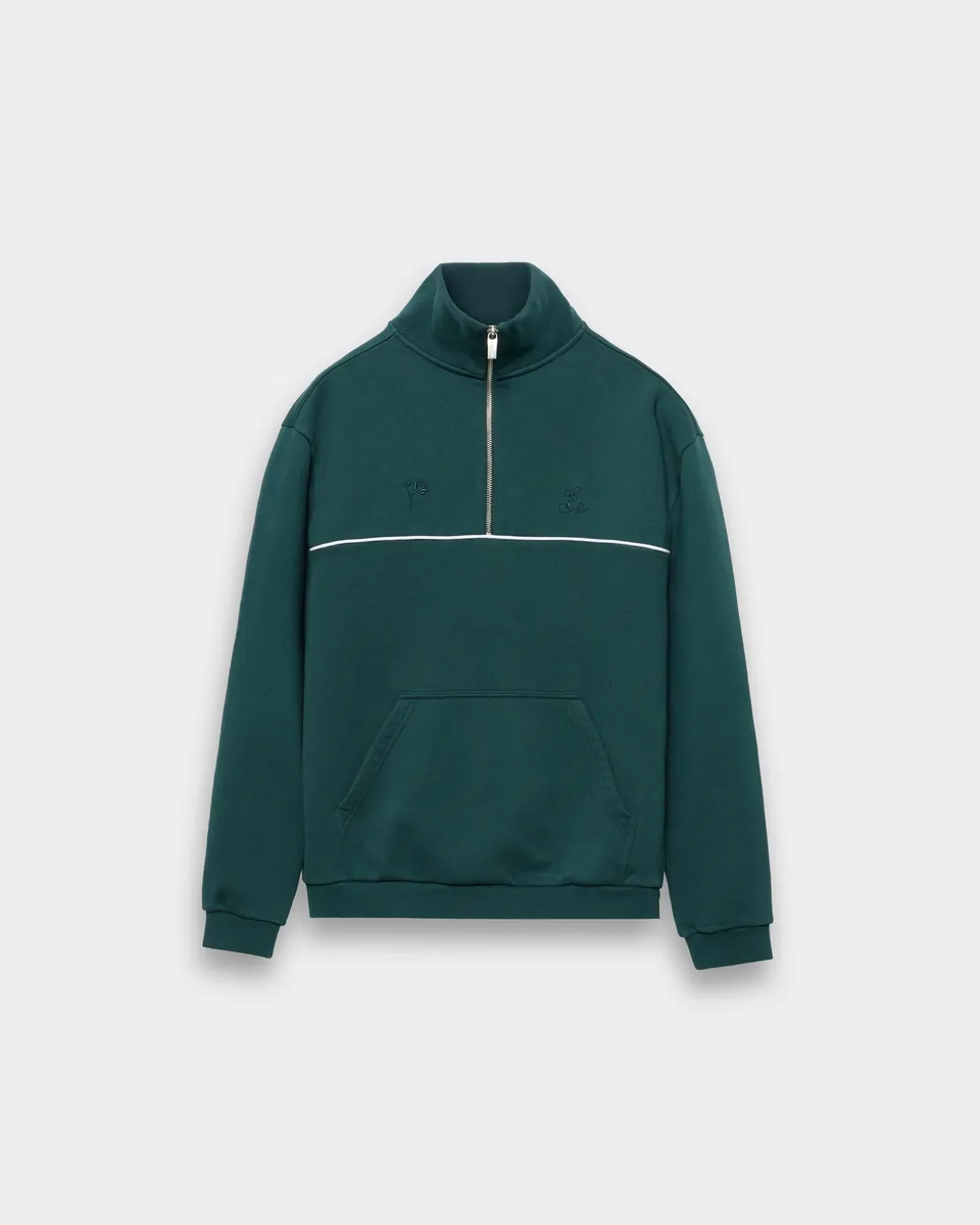 eightyfive-quarter-zip-sweater-pullover-pine-green-baumwolle image 1