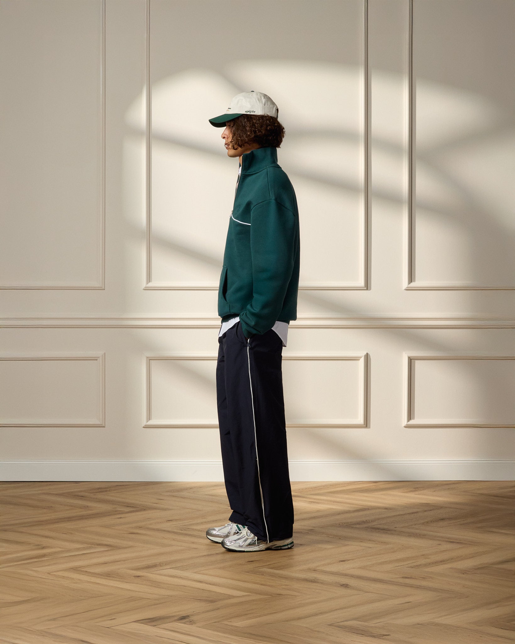 eightyfive-quarter-zip-sweater-pullover-pine-green-baumwolle image 6