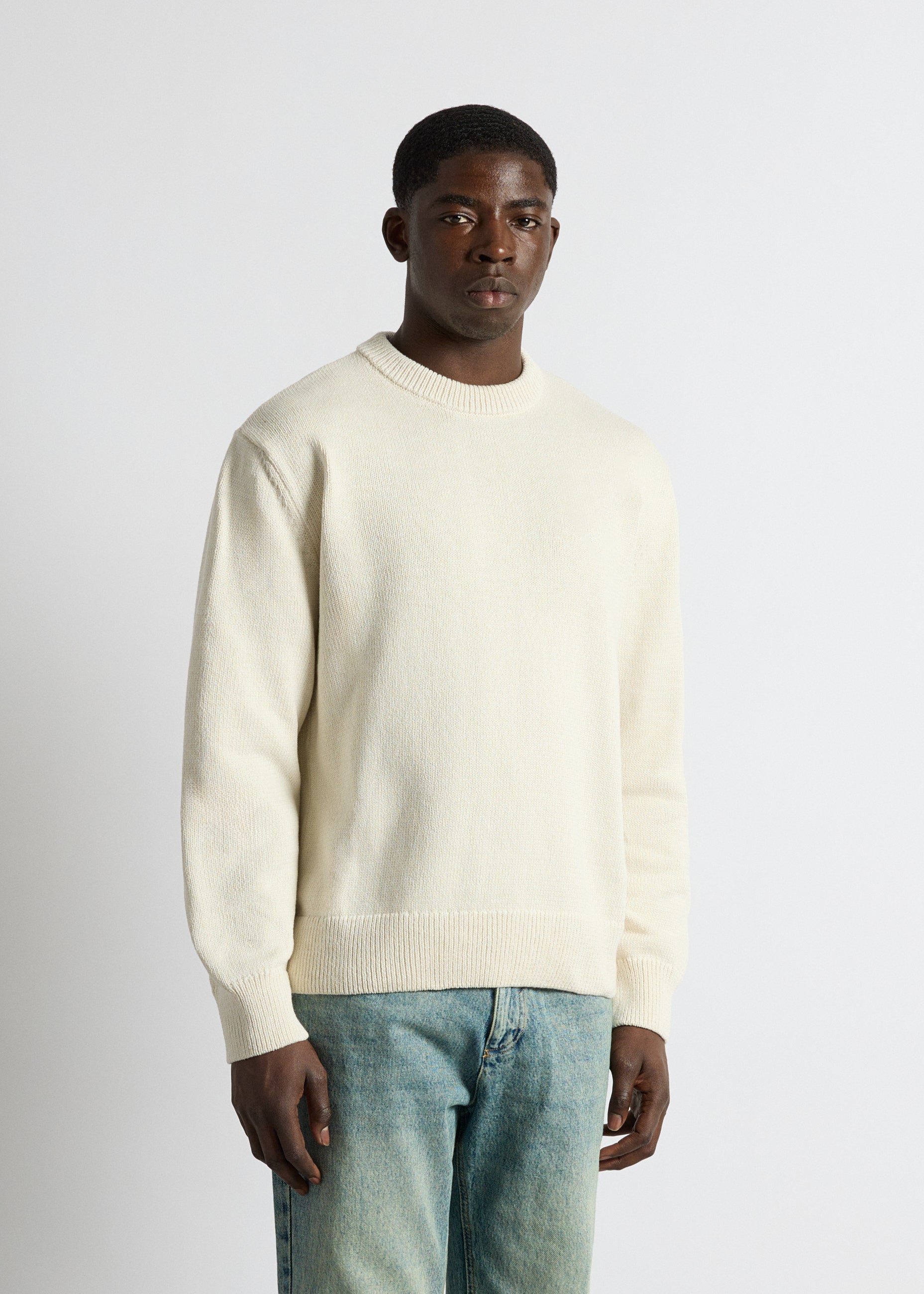 burocs-cotton-crewneck-sweater-off-white-baumwolle image 3