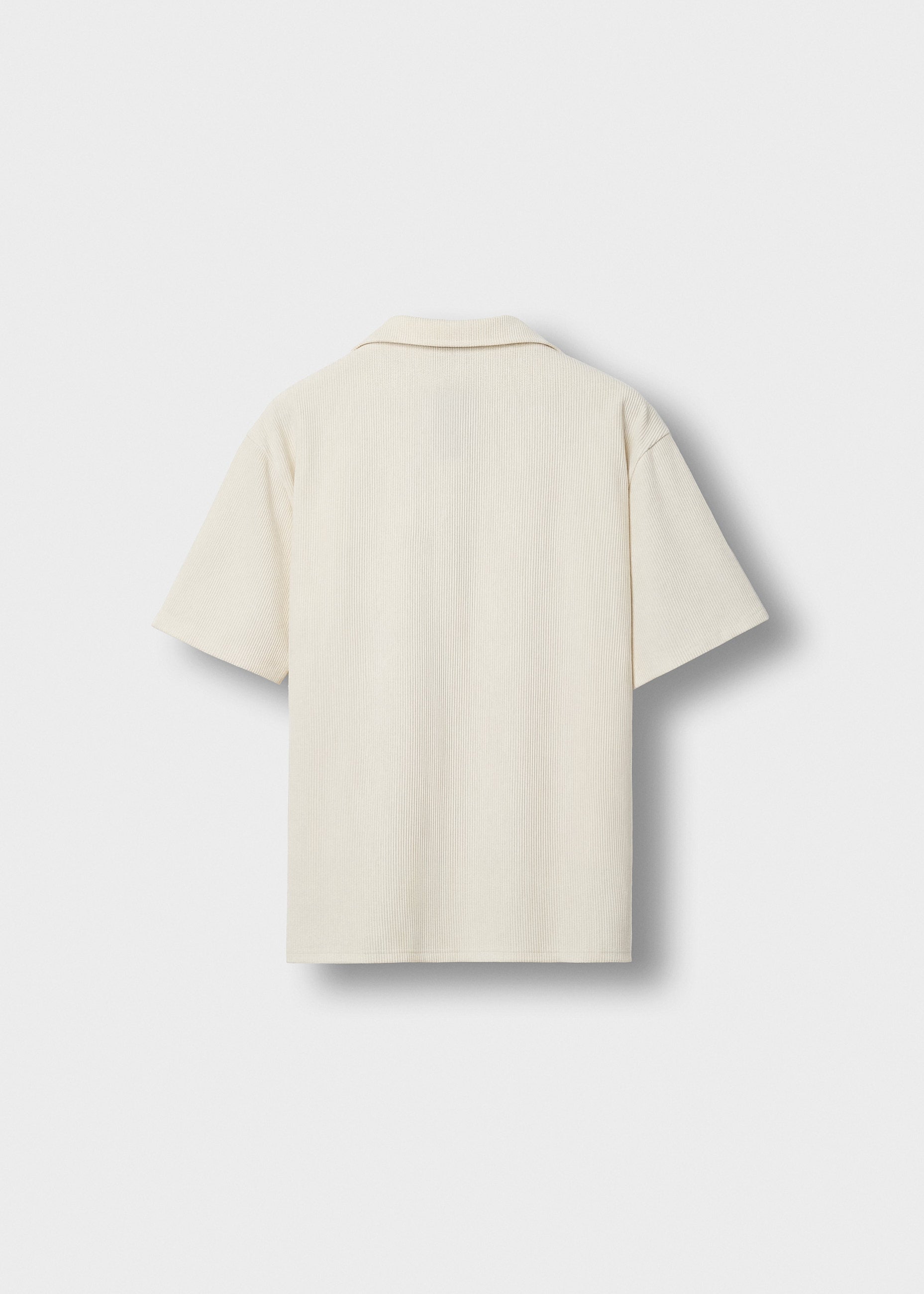 burocs-plissee-short-sleeve-shirt-herren-off-white-polyester image 2