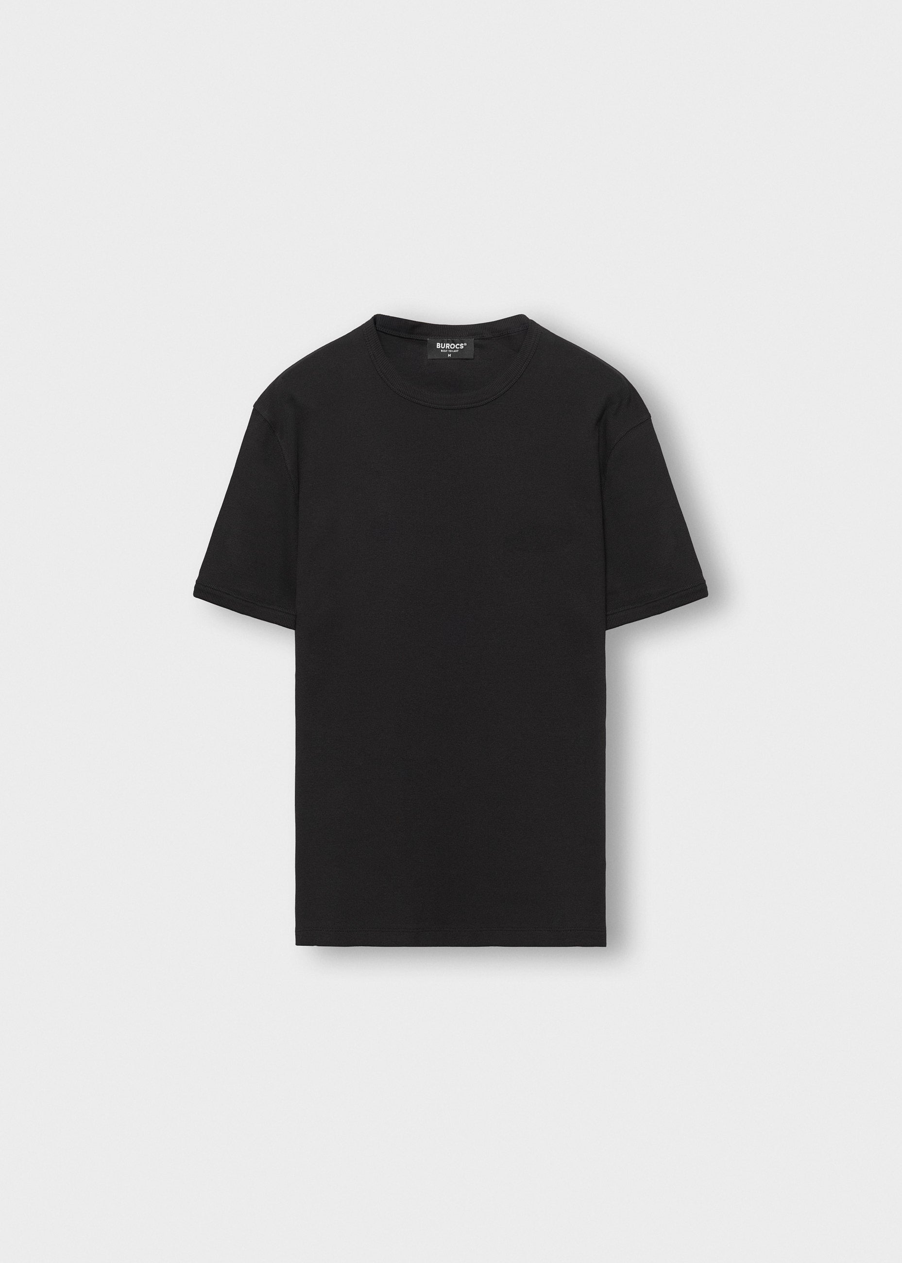 burocs-slim-fit-t-shirt-black-baumwolle-m image 1