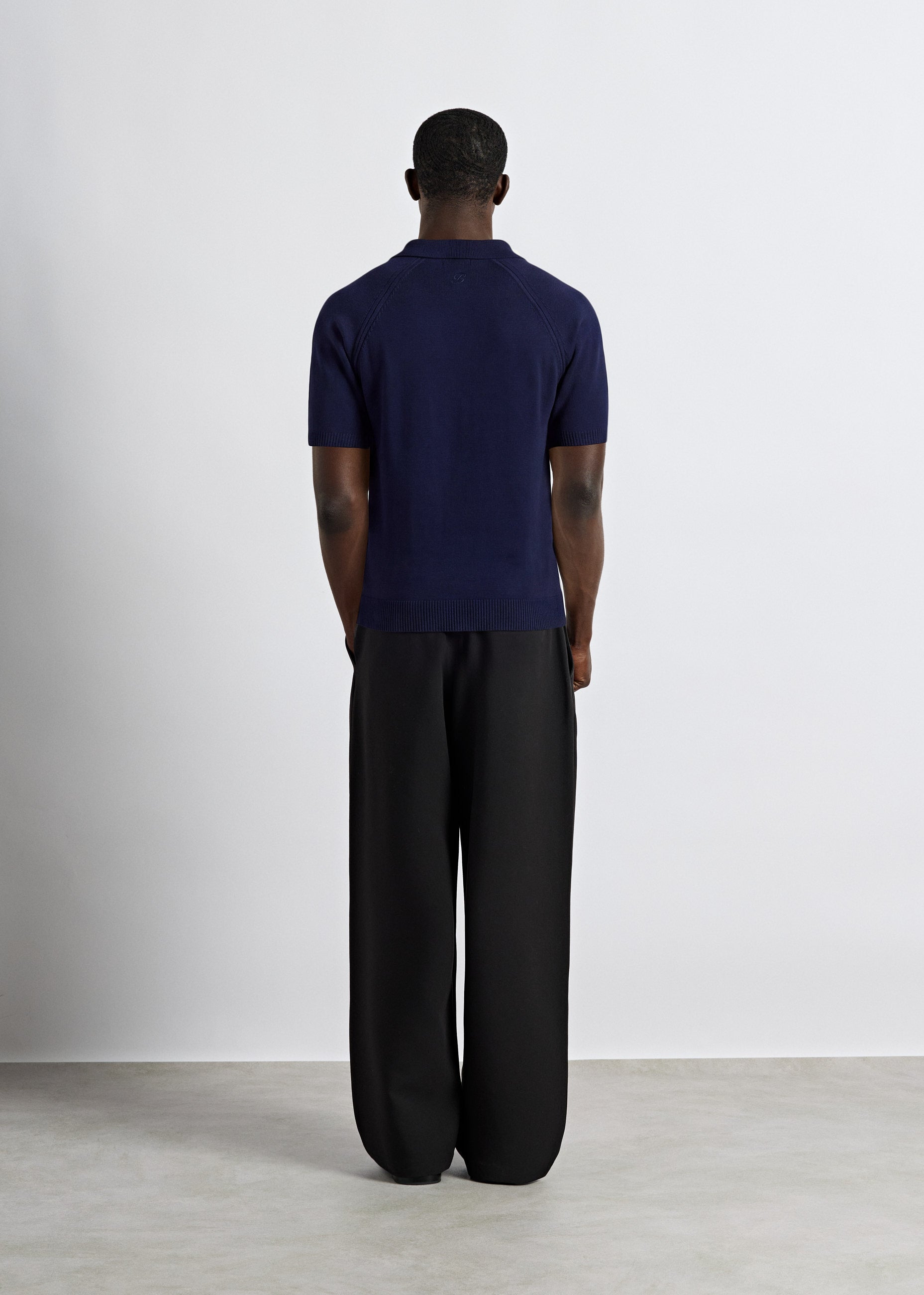 burocs-fine-knit-polo-t-shirt-navy-m-feinstrick image 5