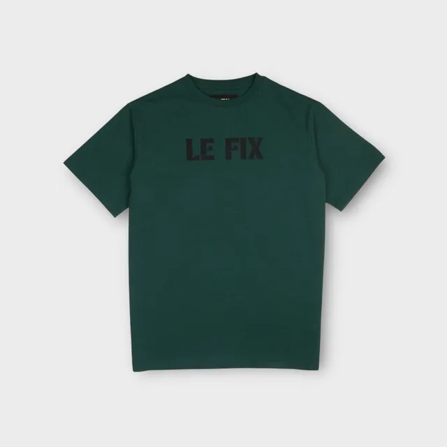 le-fix-loop-t-shirt-gr-n-logo-baumwolle-regular-fit image 1